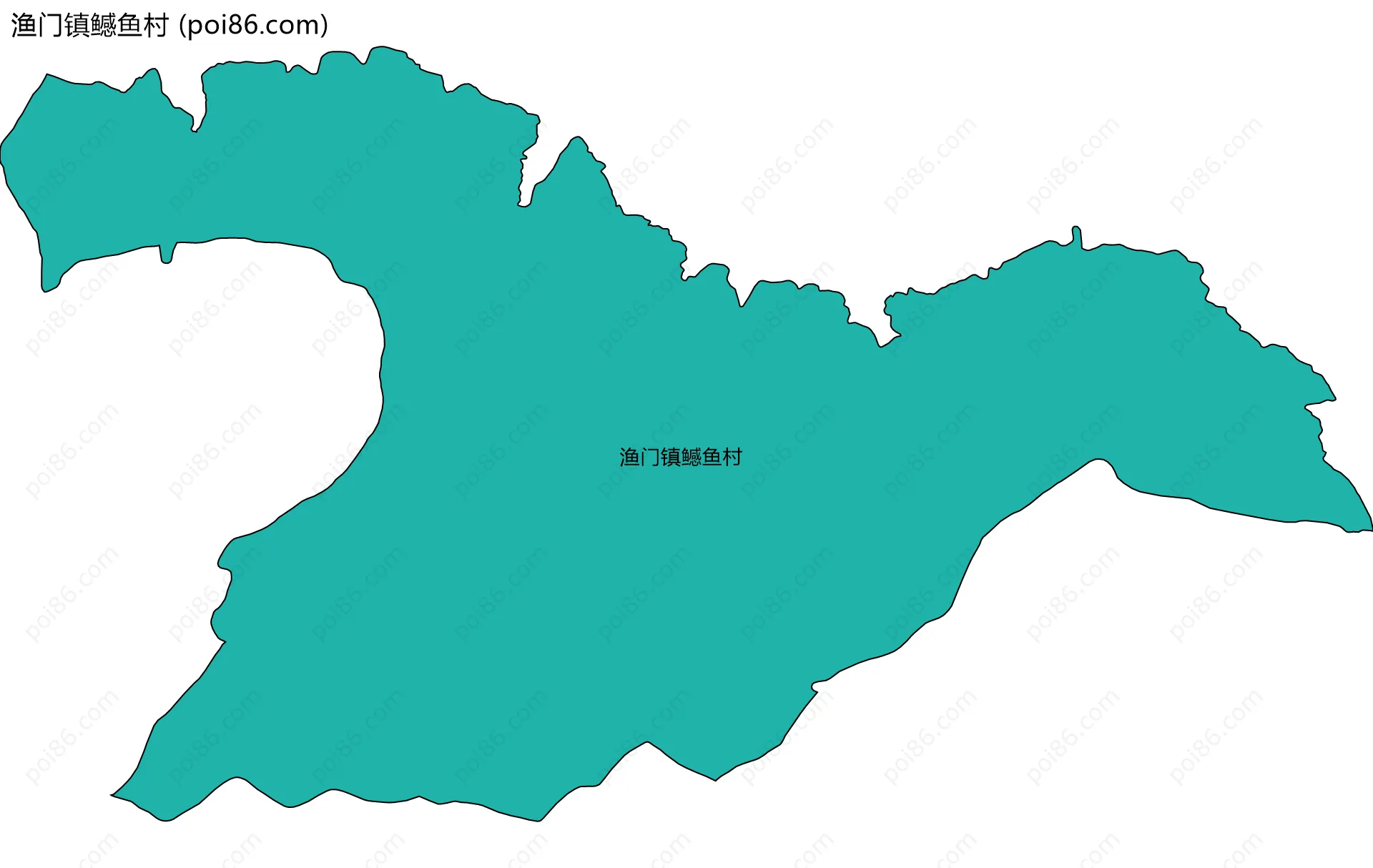 渔门镇鳡鱼村边界地图