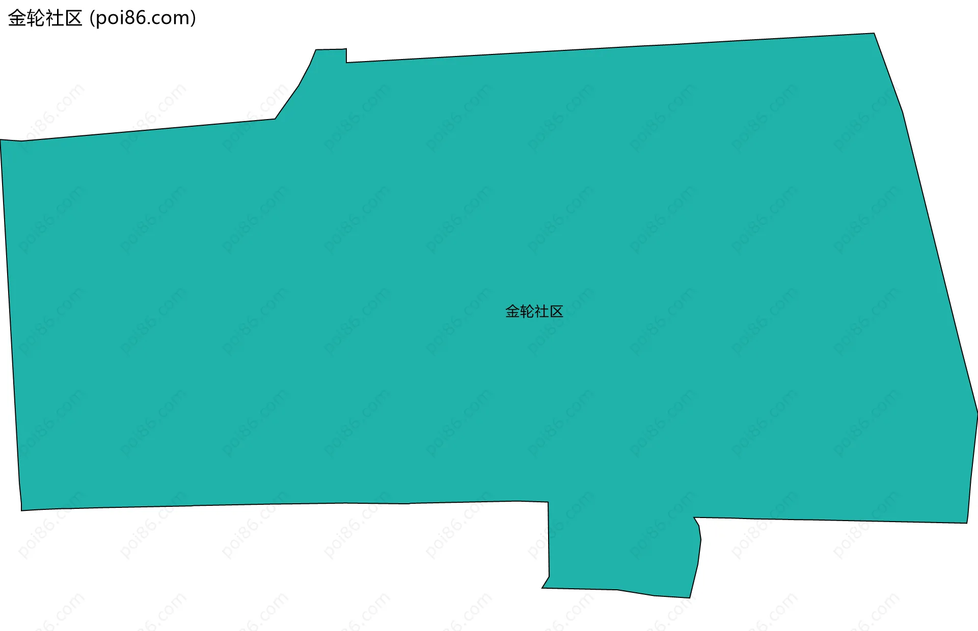 金轮社区边界地图