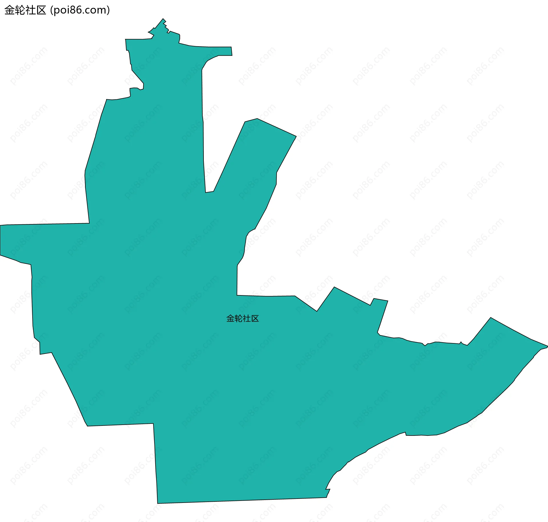 金轮社区边界地图
