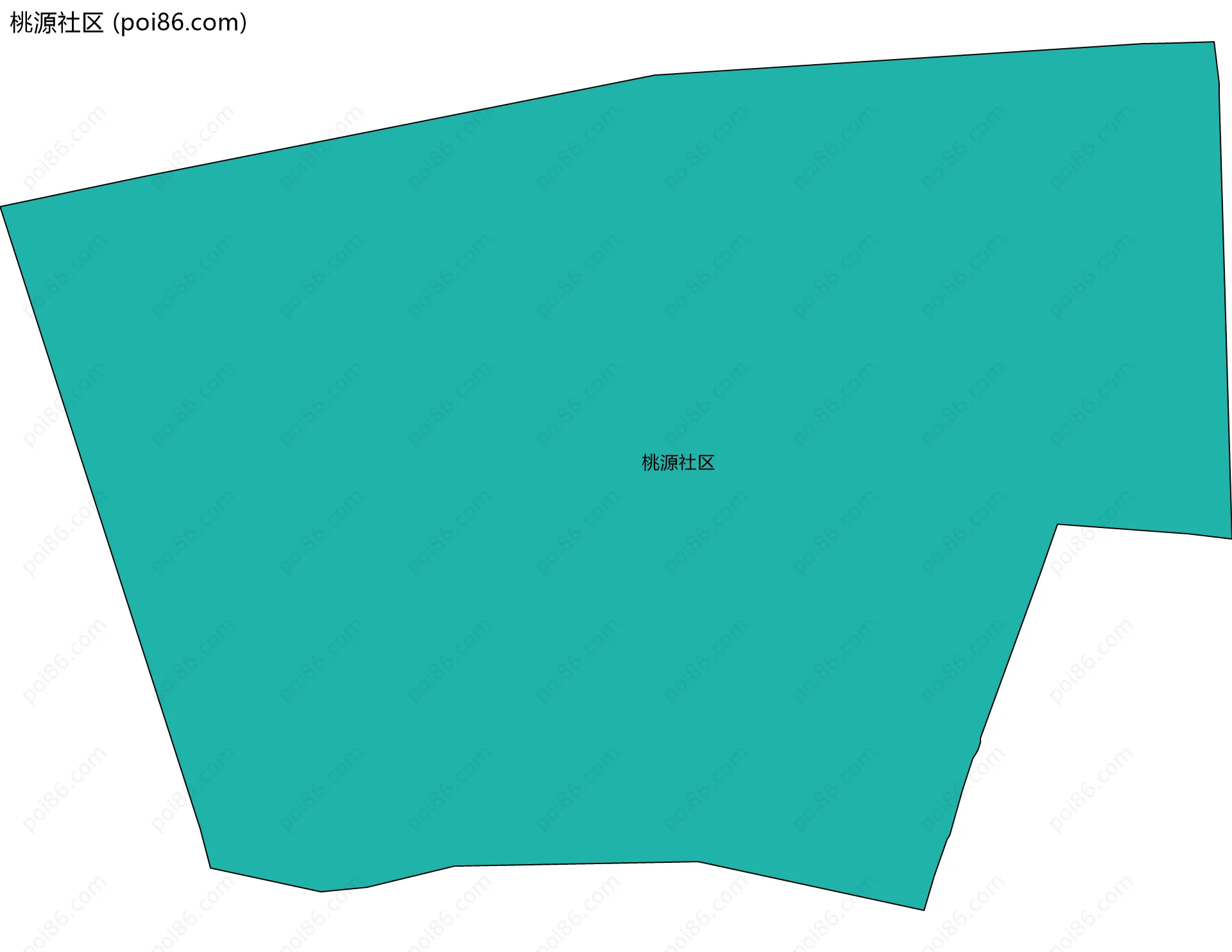 桃源社区边界地图