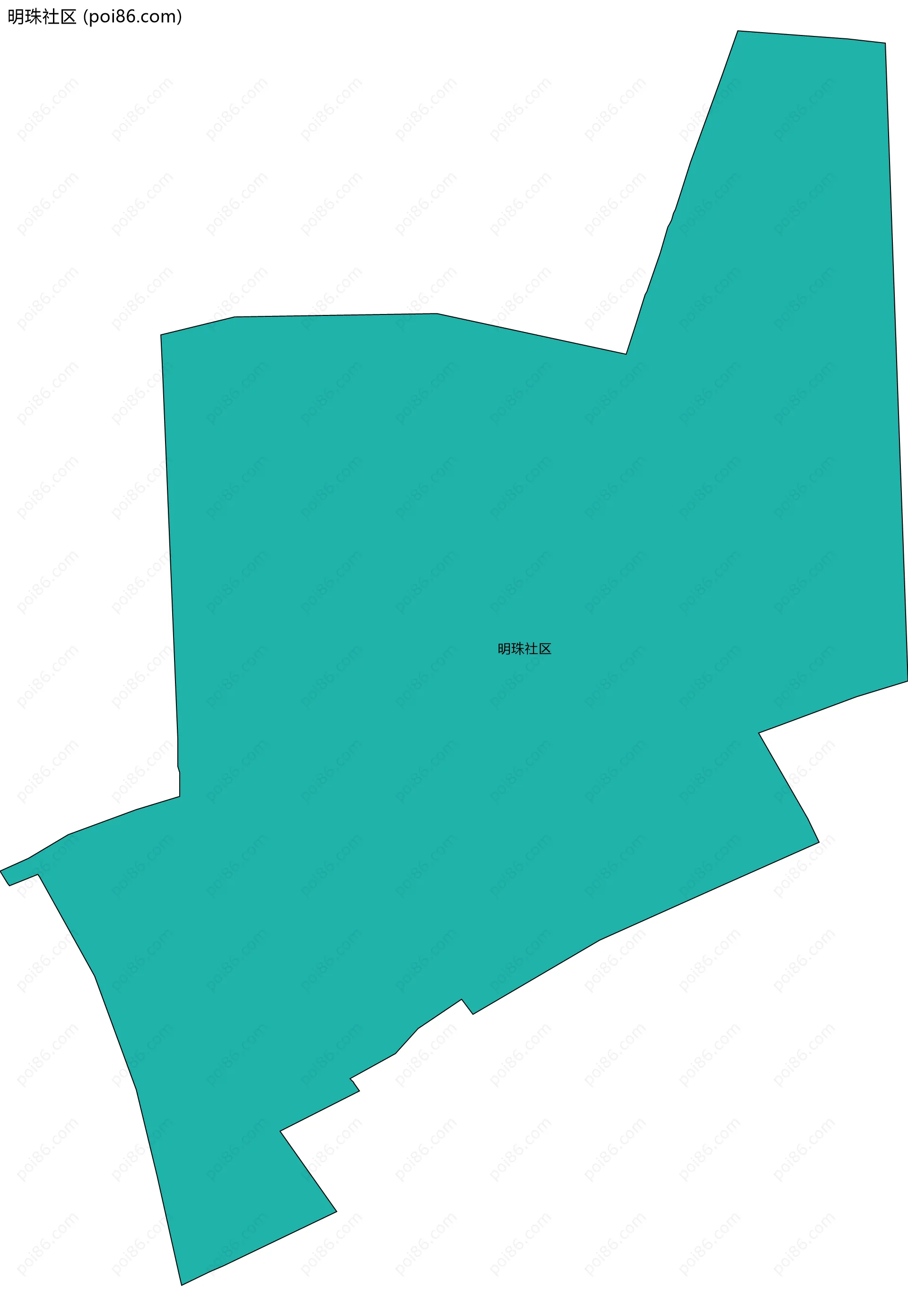 明珠社区边界地图