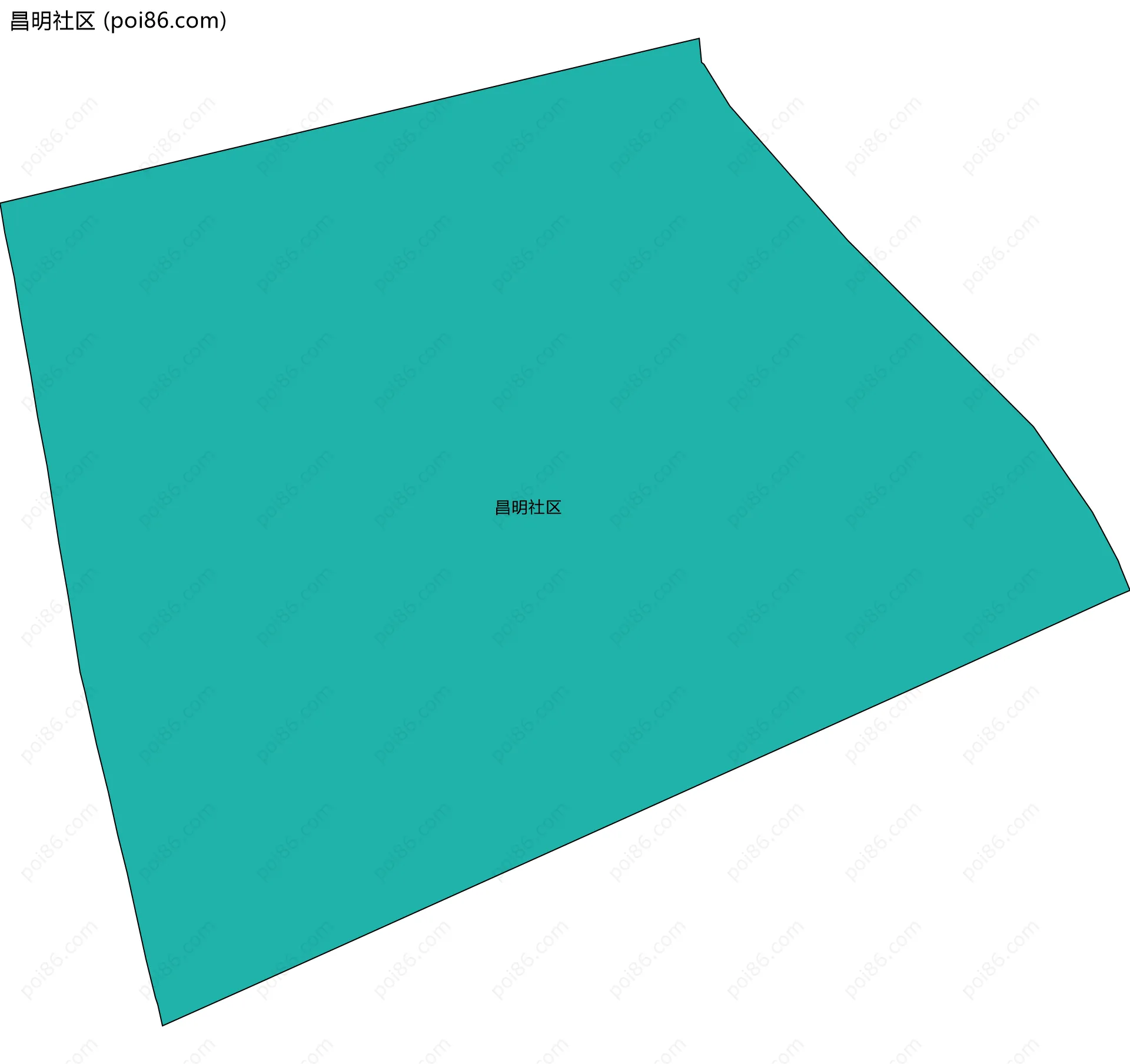 昌明社区边界地图