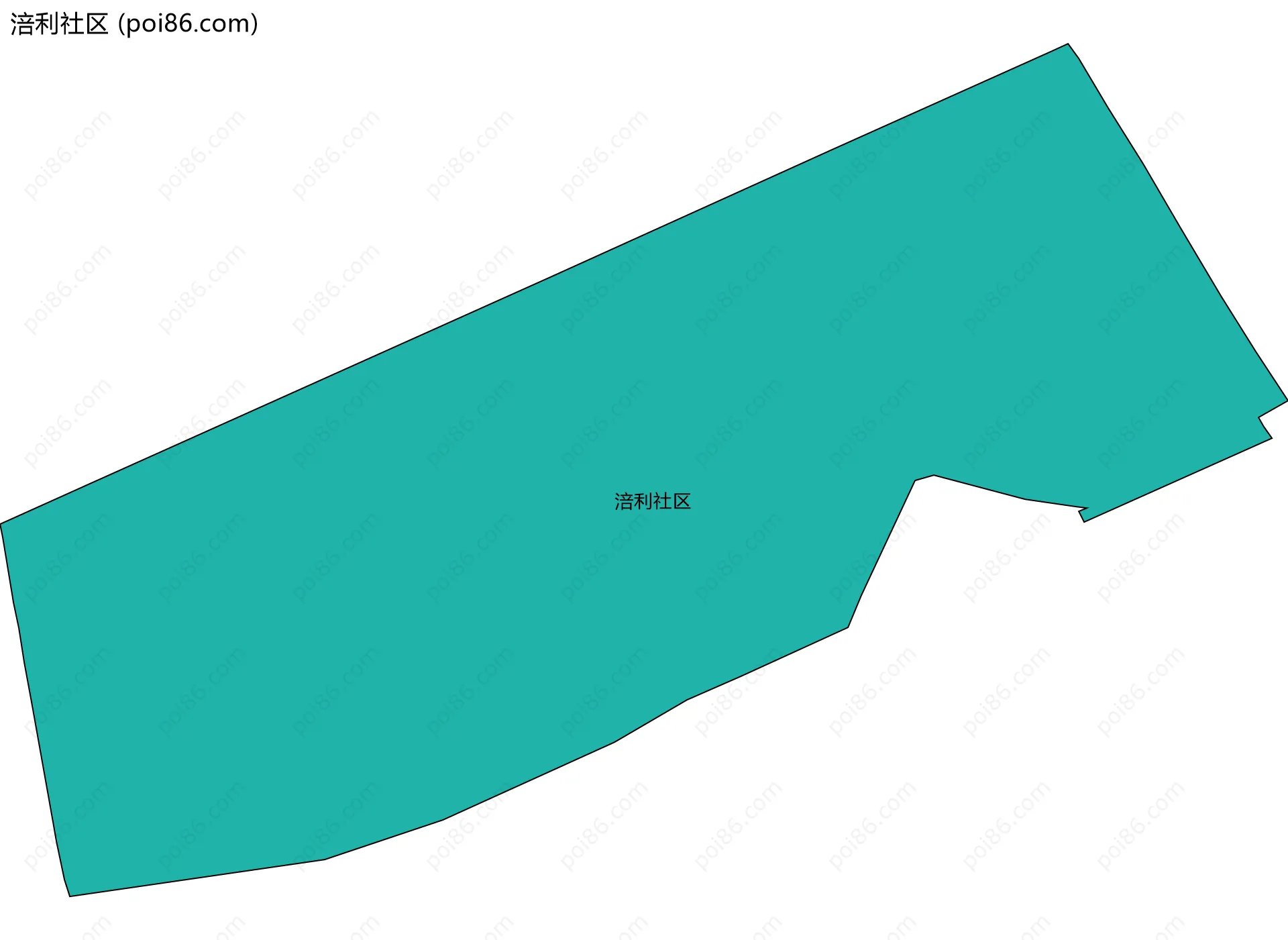 涪利社区边界地图