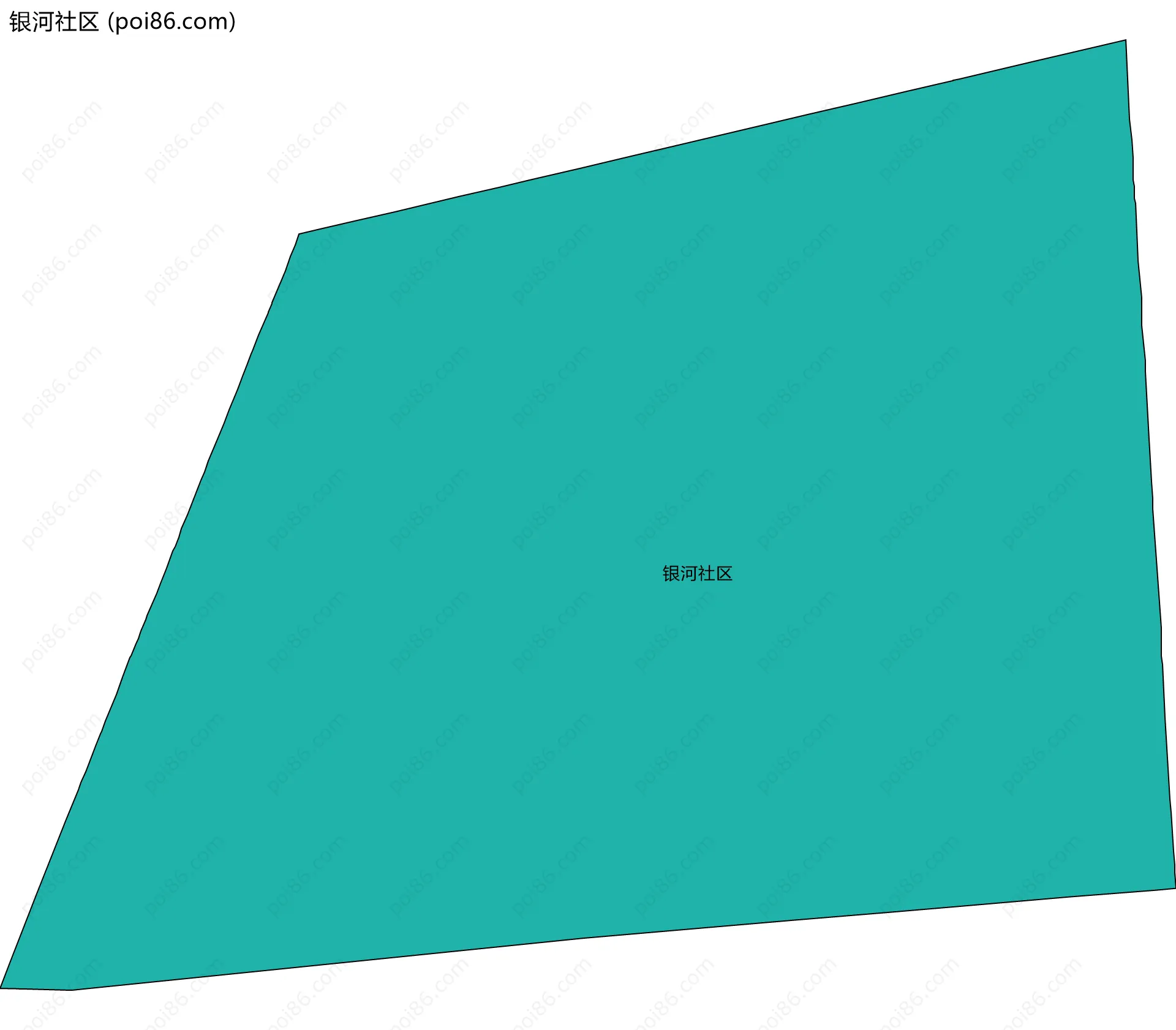 银河社区边界地图