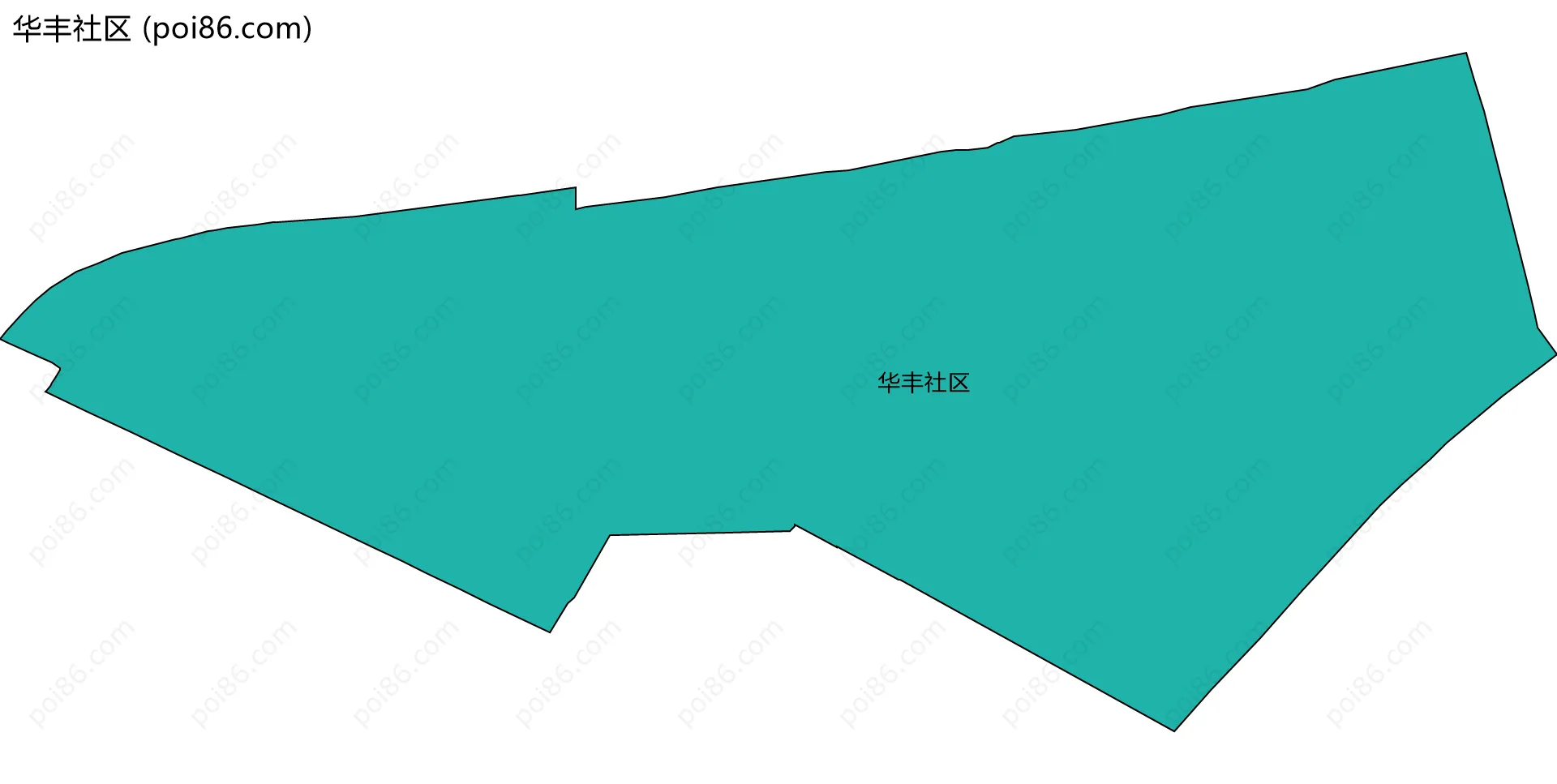 华丰社区边界地图