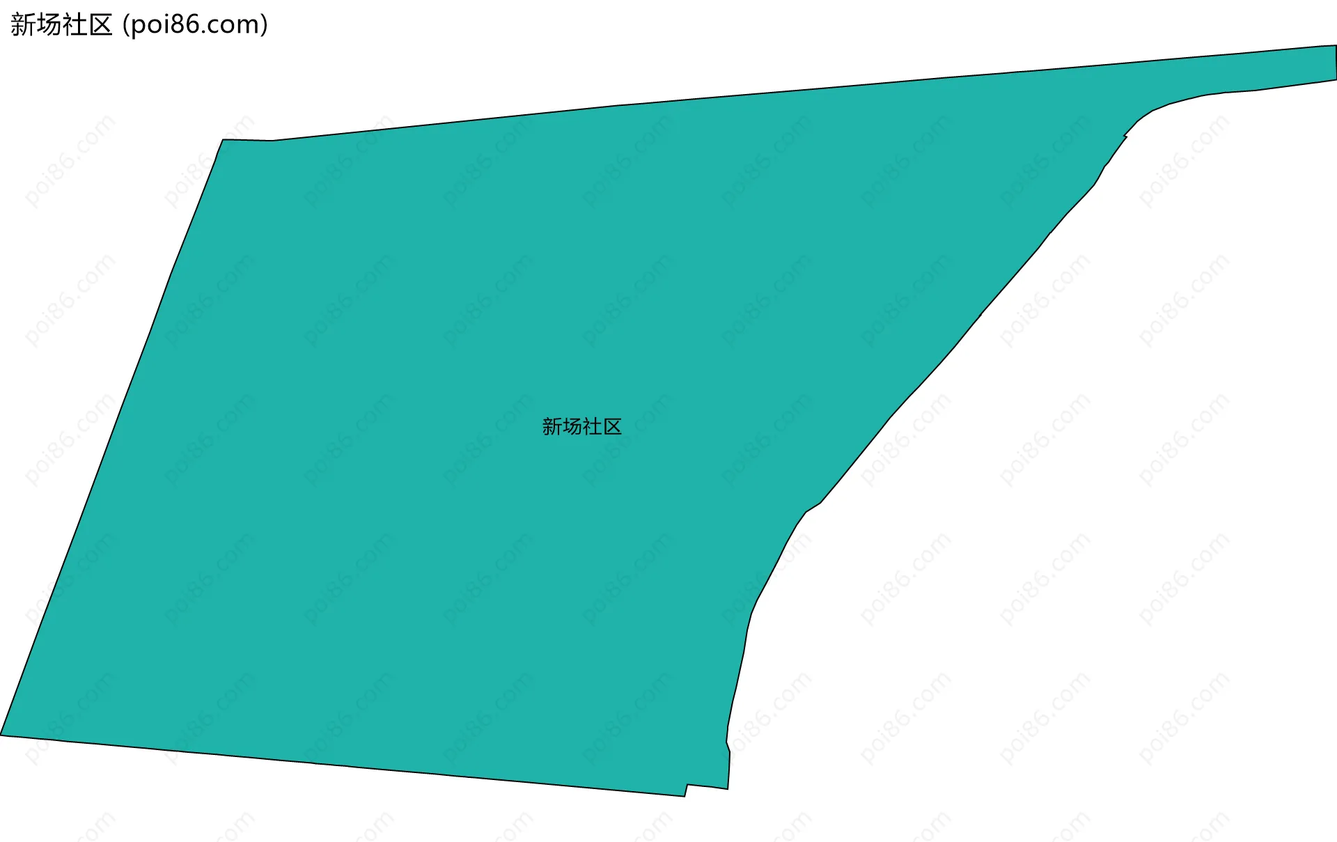新场社区边界地图