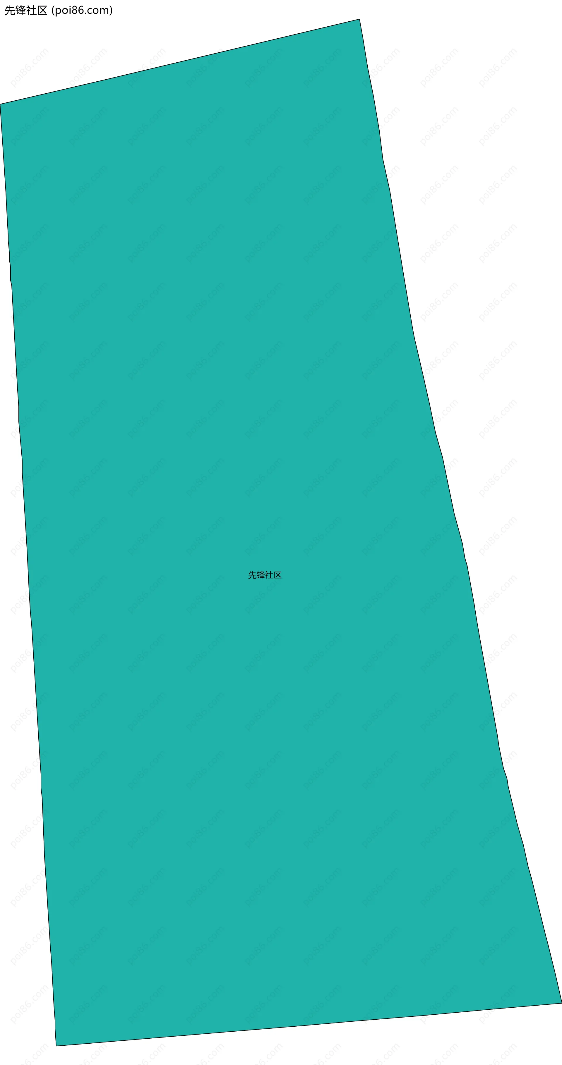 先锋社区边界地图