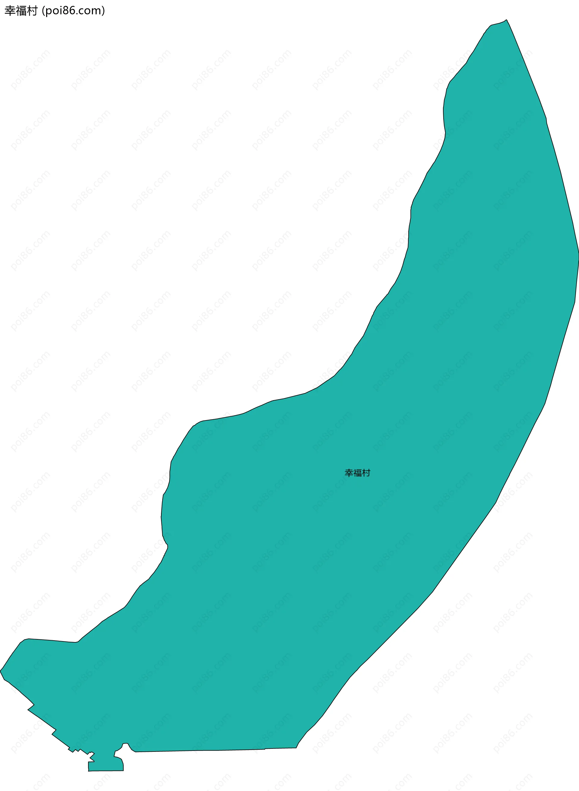 幸福村边界地图