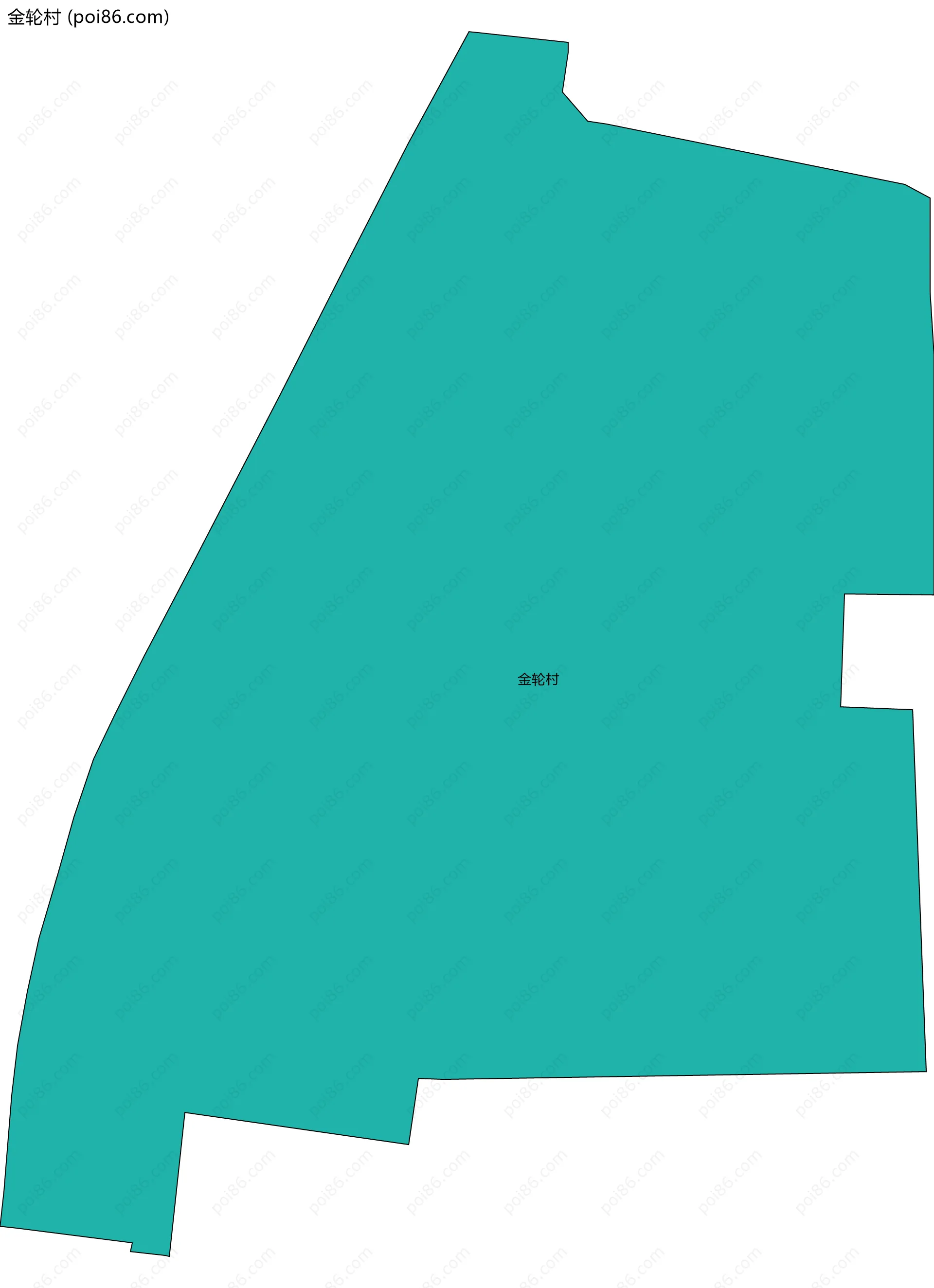 金轮村边界地图