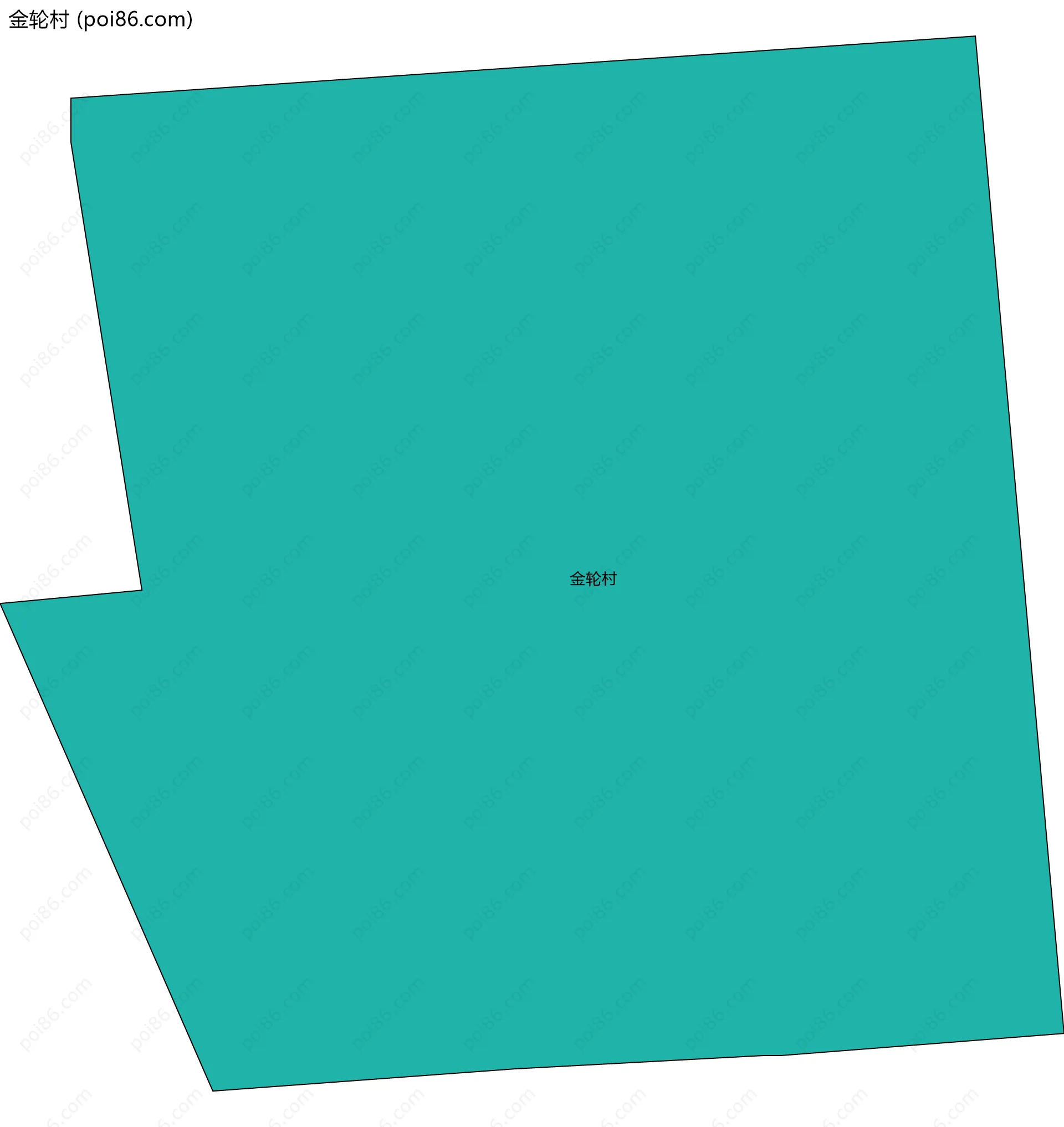 金轮村边界地图