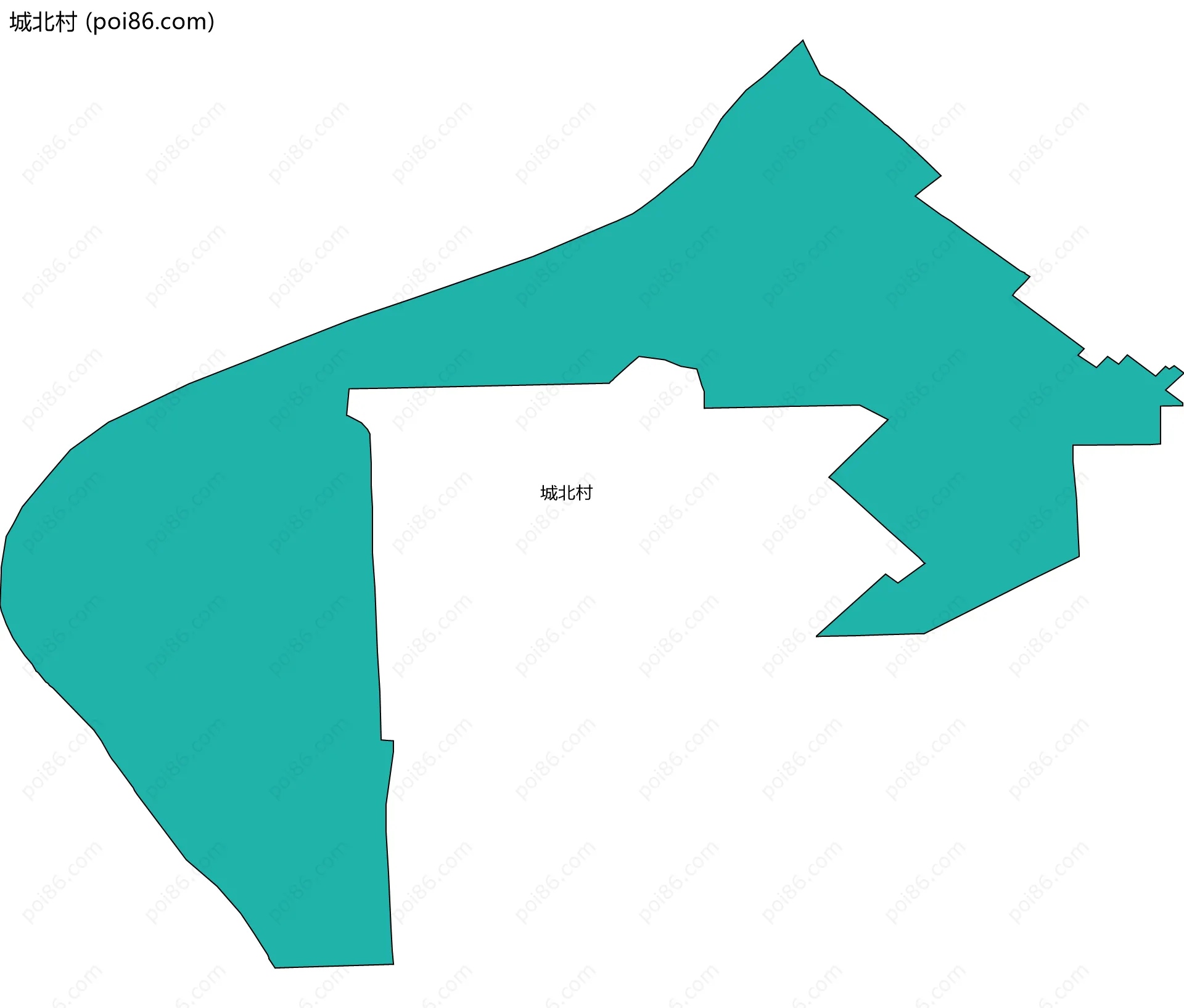 城北村边界地图