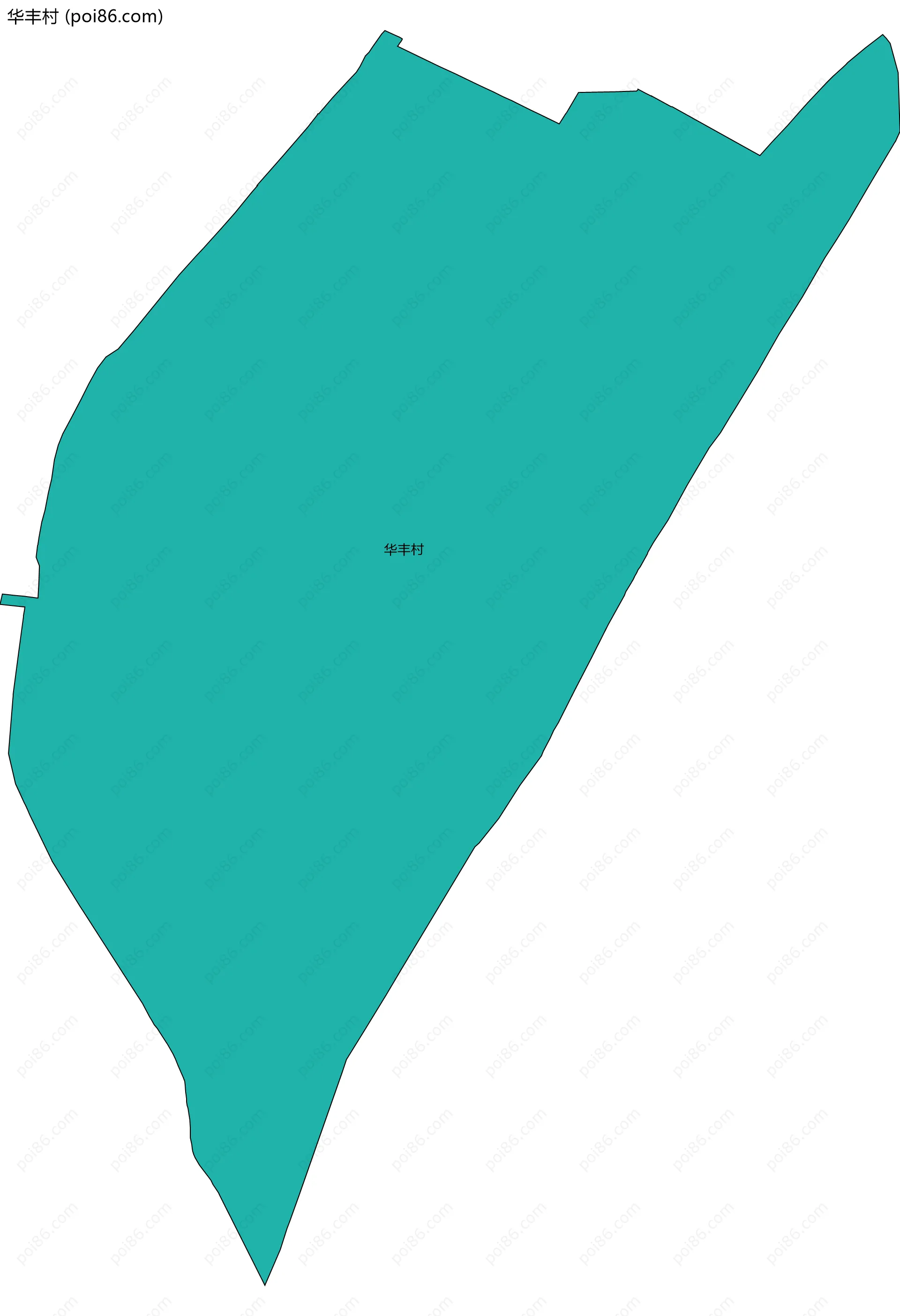 华丰村边界地图