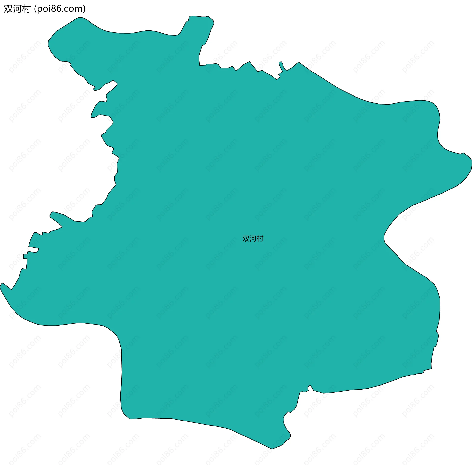 双河村边界地图