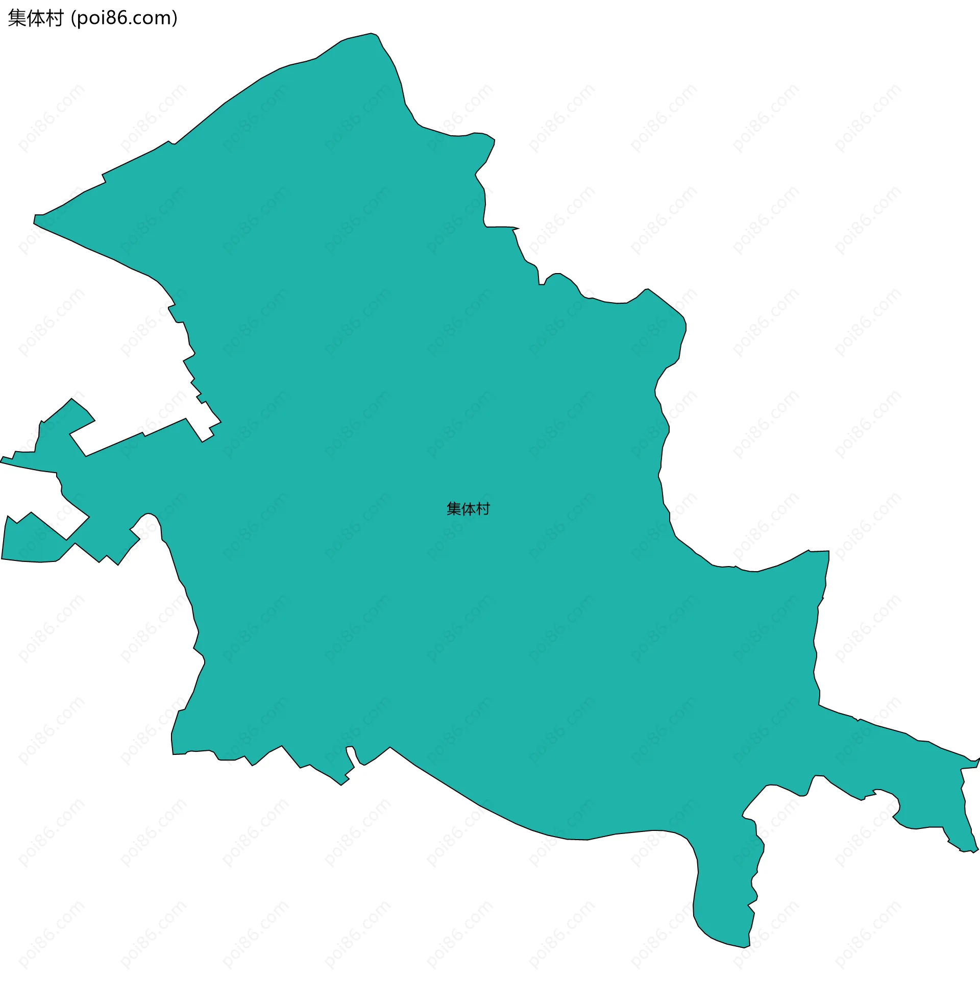 集体村边界地图