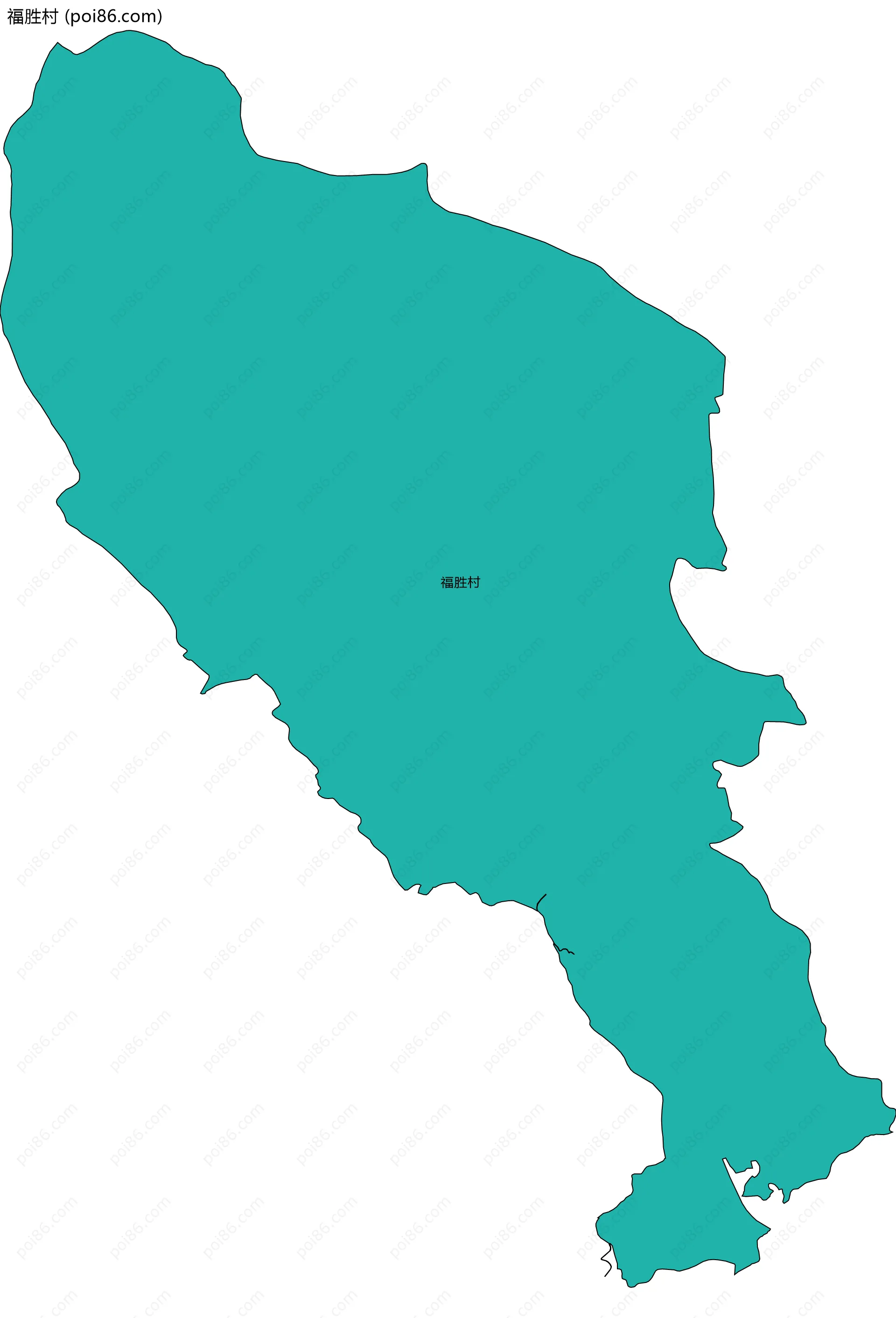 福胜村边界地图