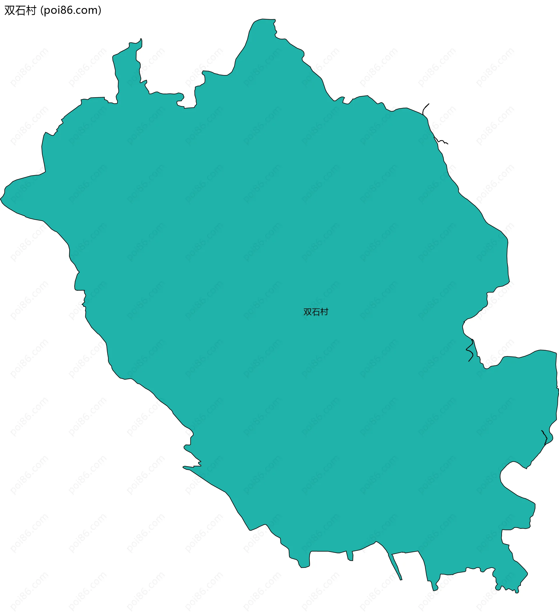 双石村边界地图