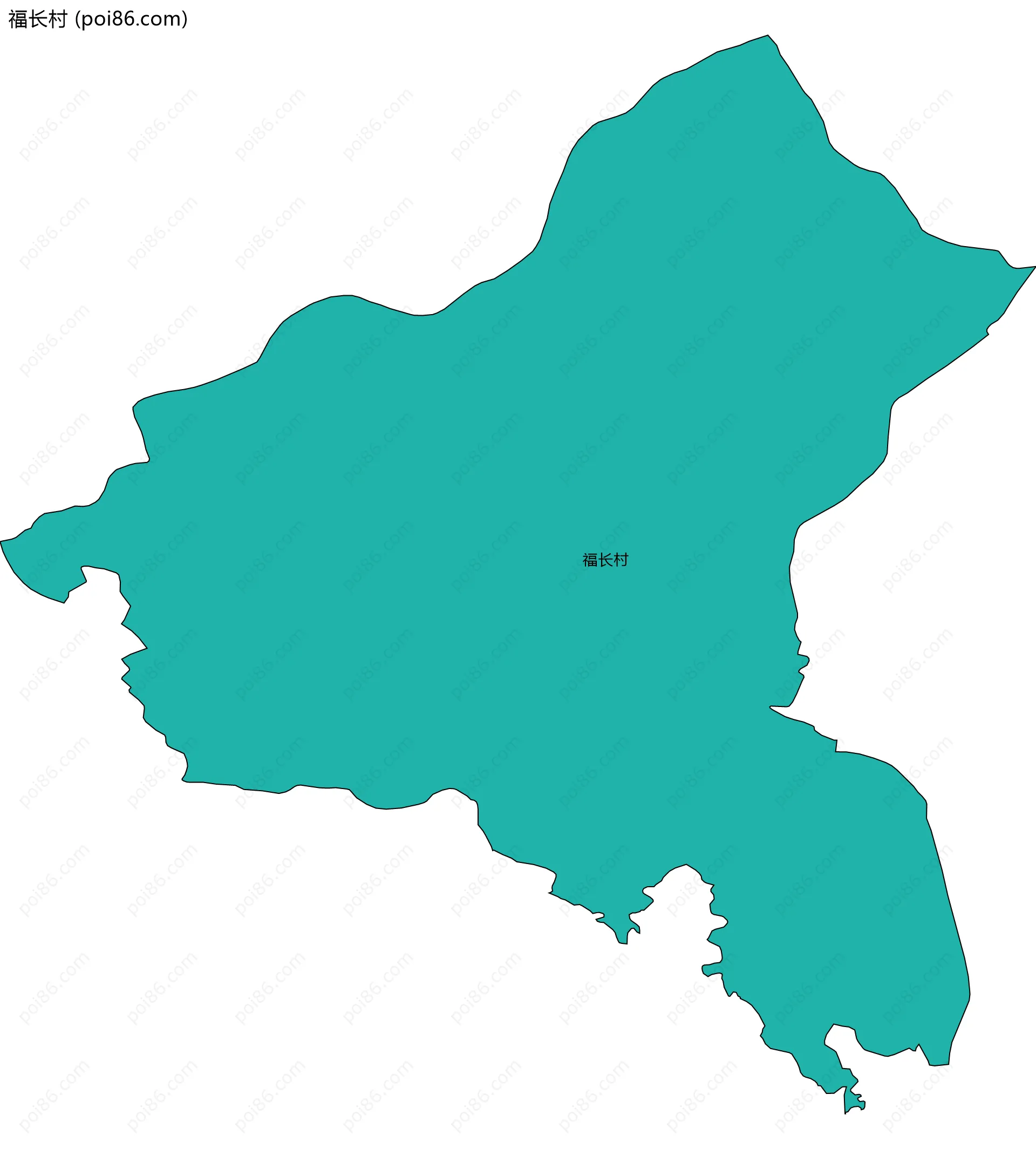 福长村边界地图