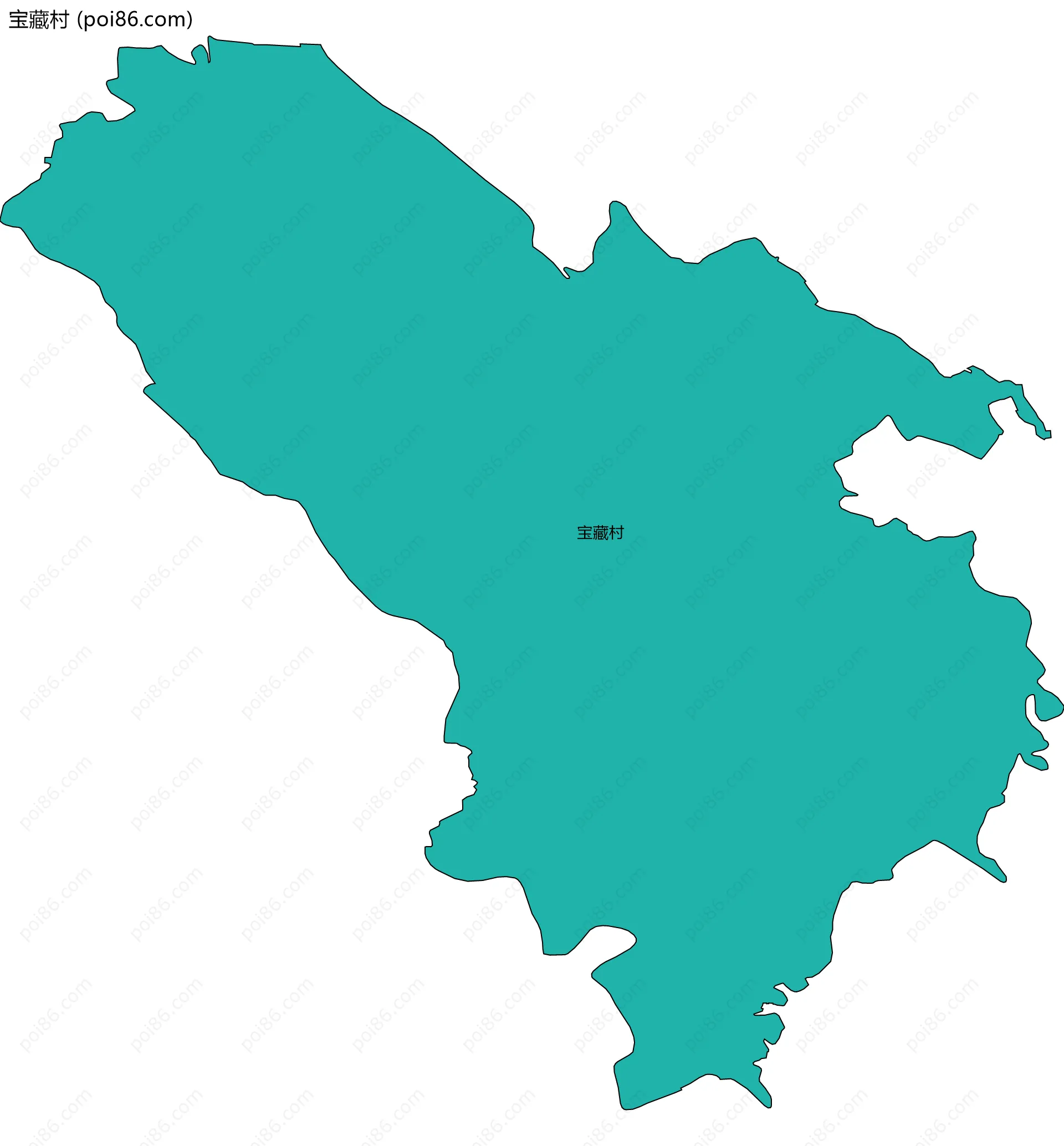 宝藏村边界地图