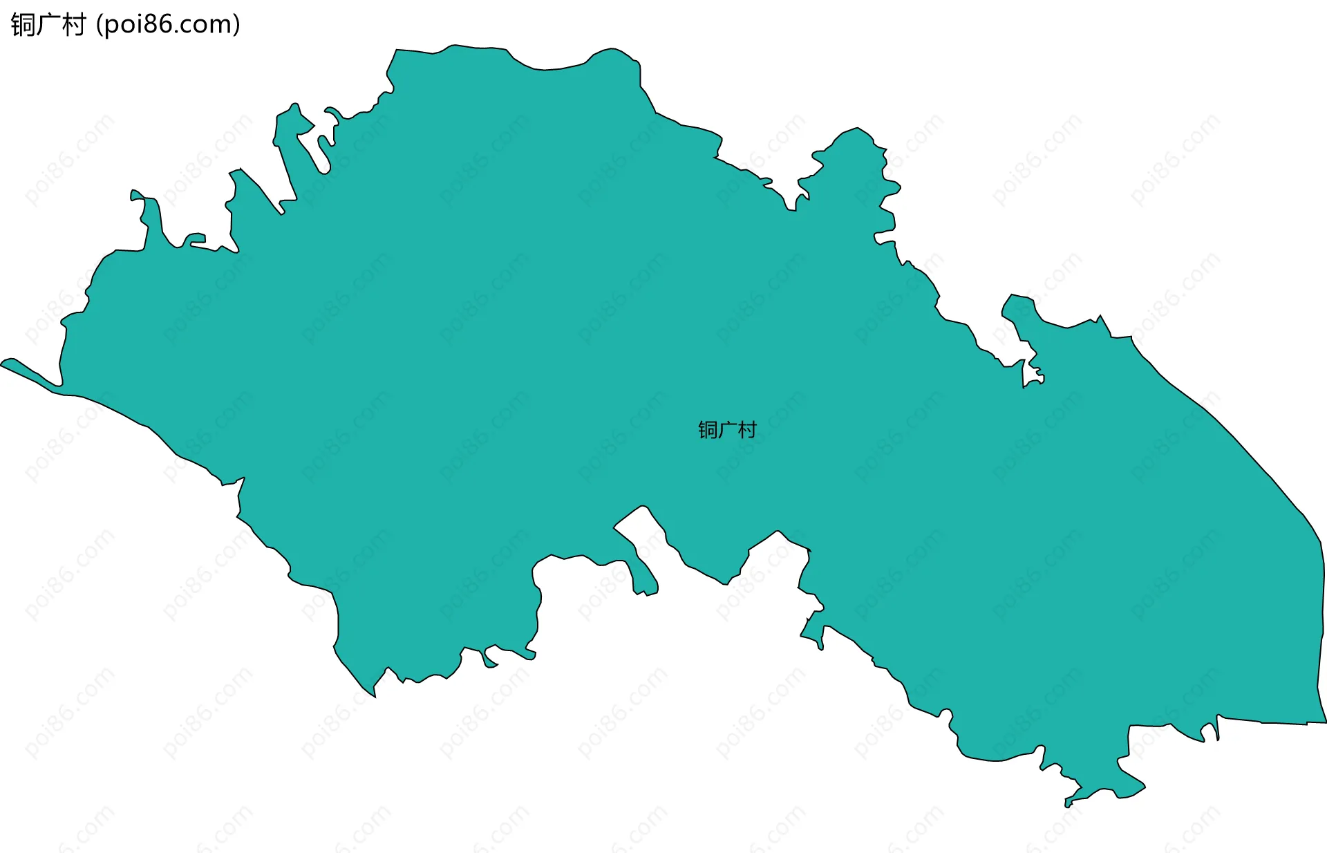 铜广村边界地图