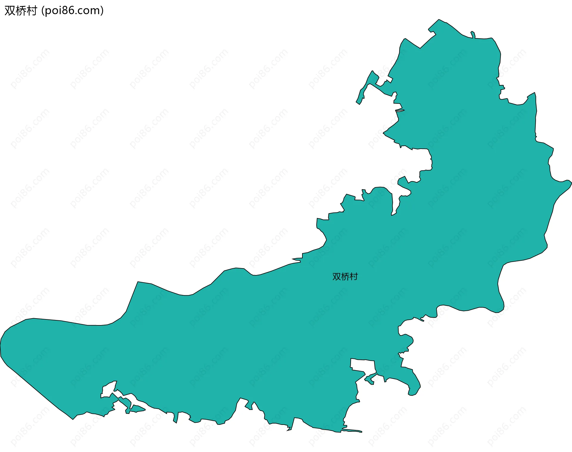 双桥村边界地图