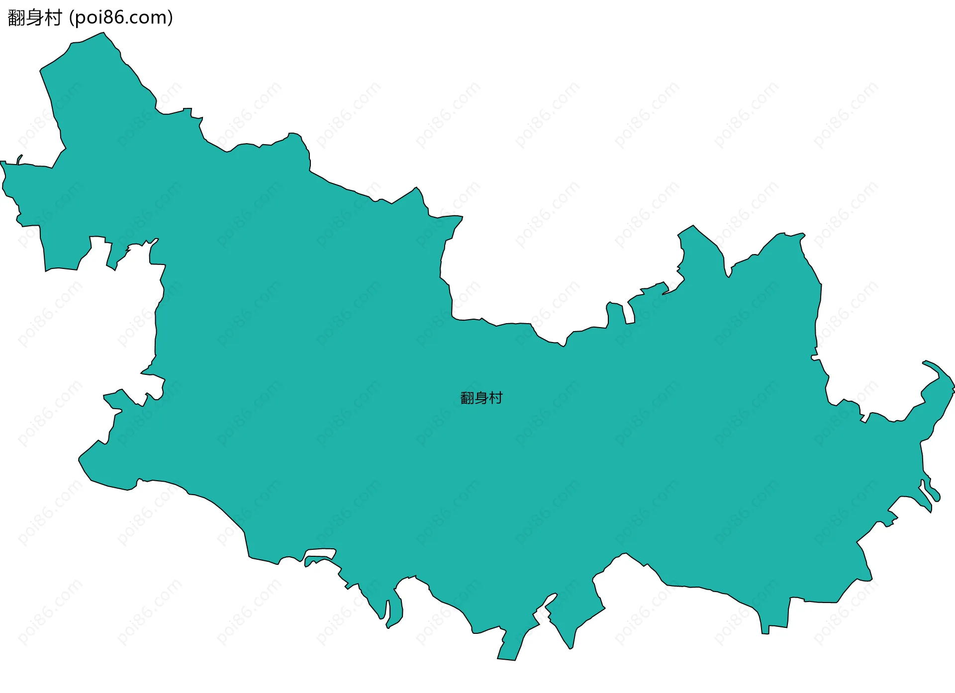 翻身村边界地图