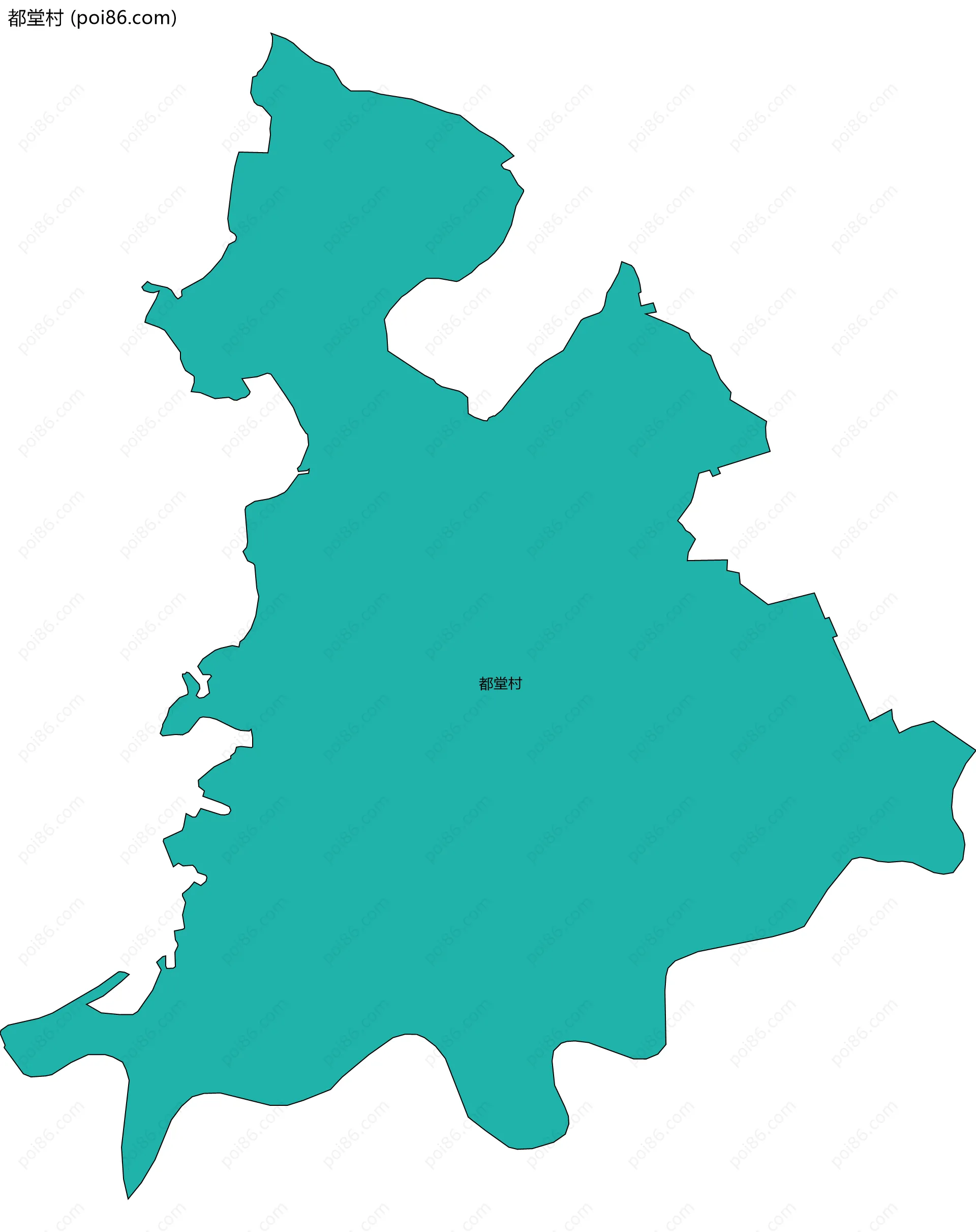 都堂村边界地图