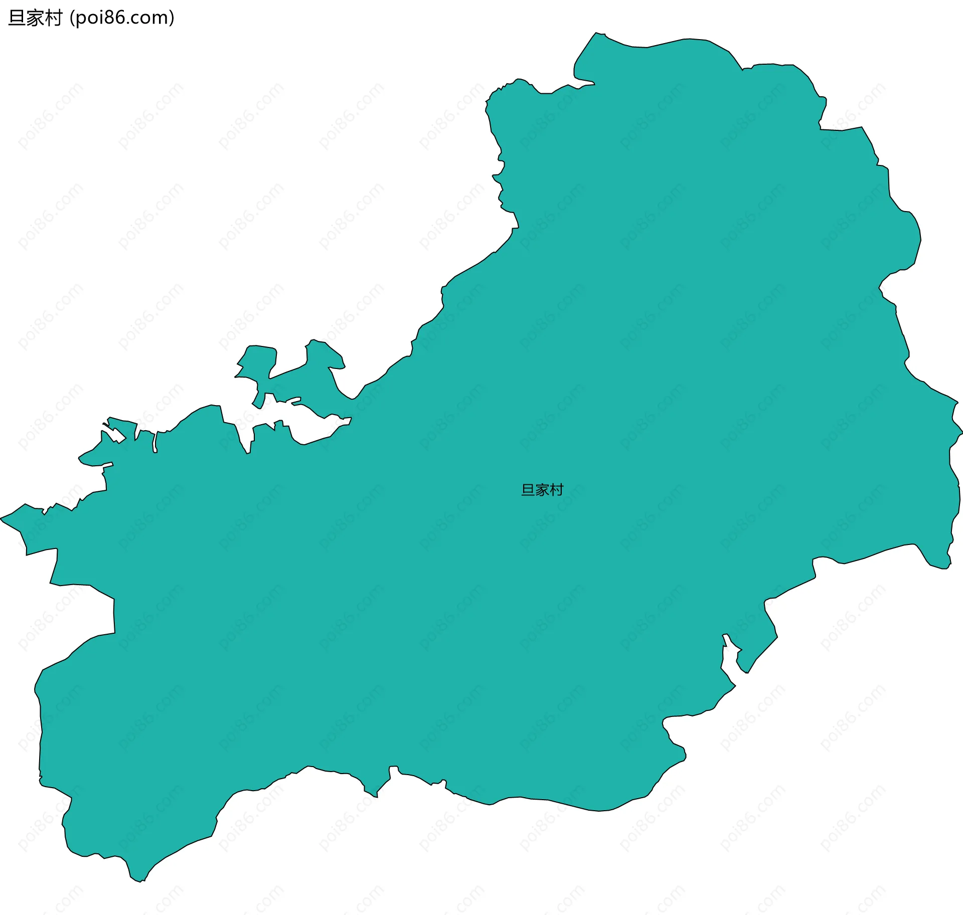 旦家村边界地图