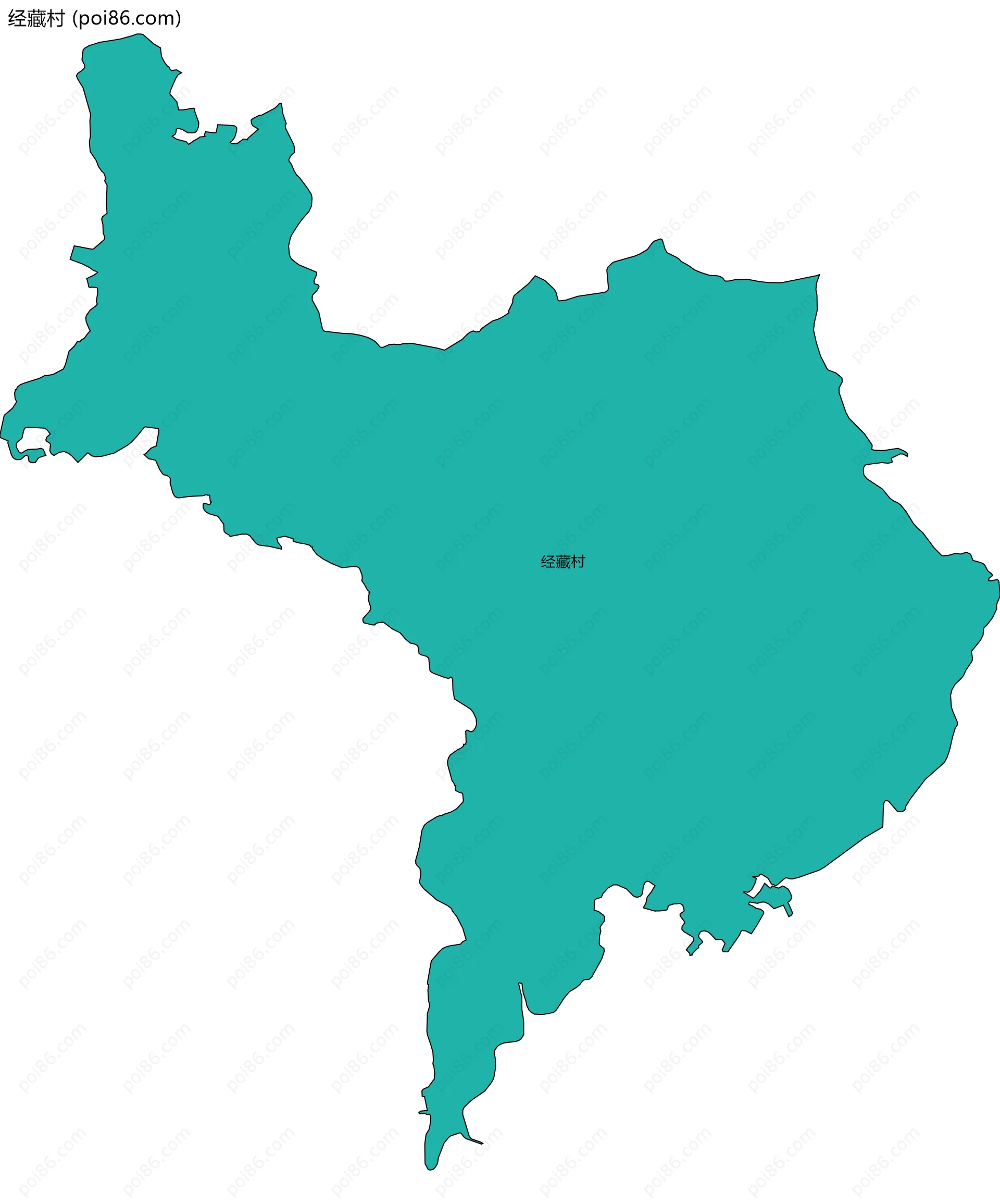 经藏村边界地图