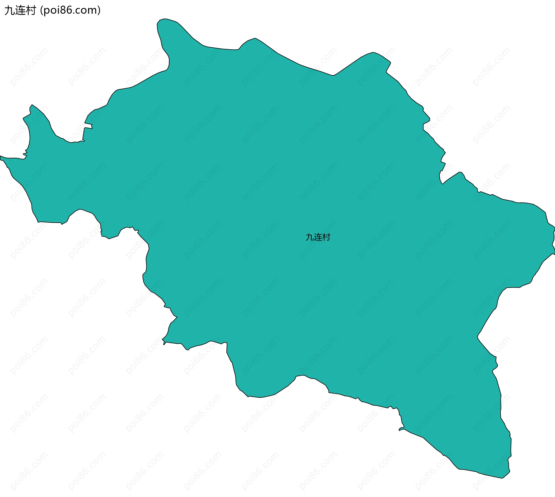 九连村边界地图