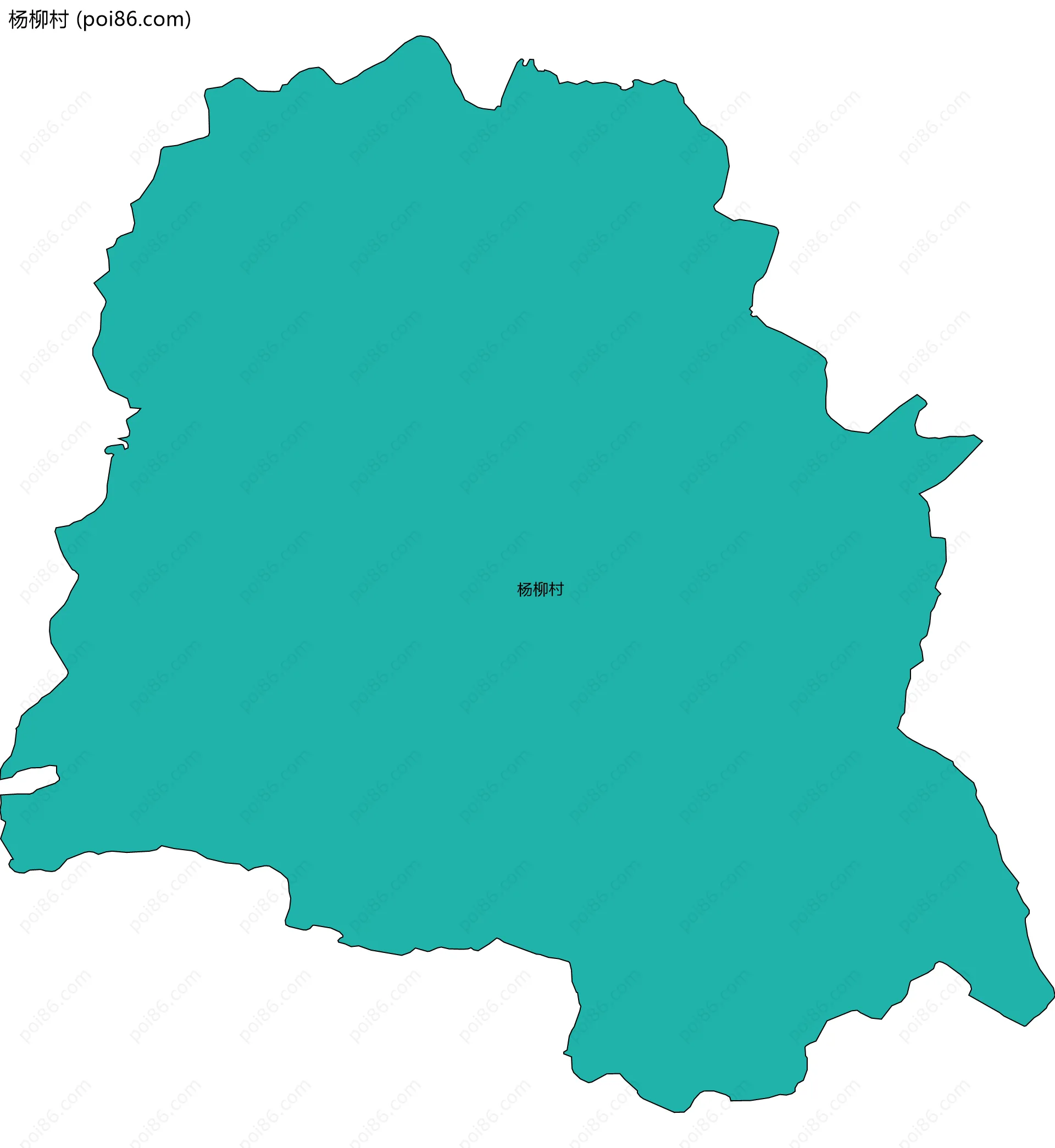 杨柳村边界地图