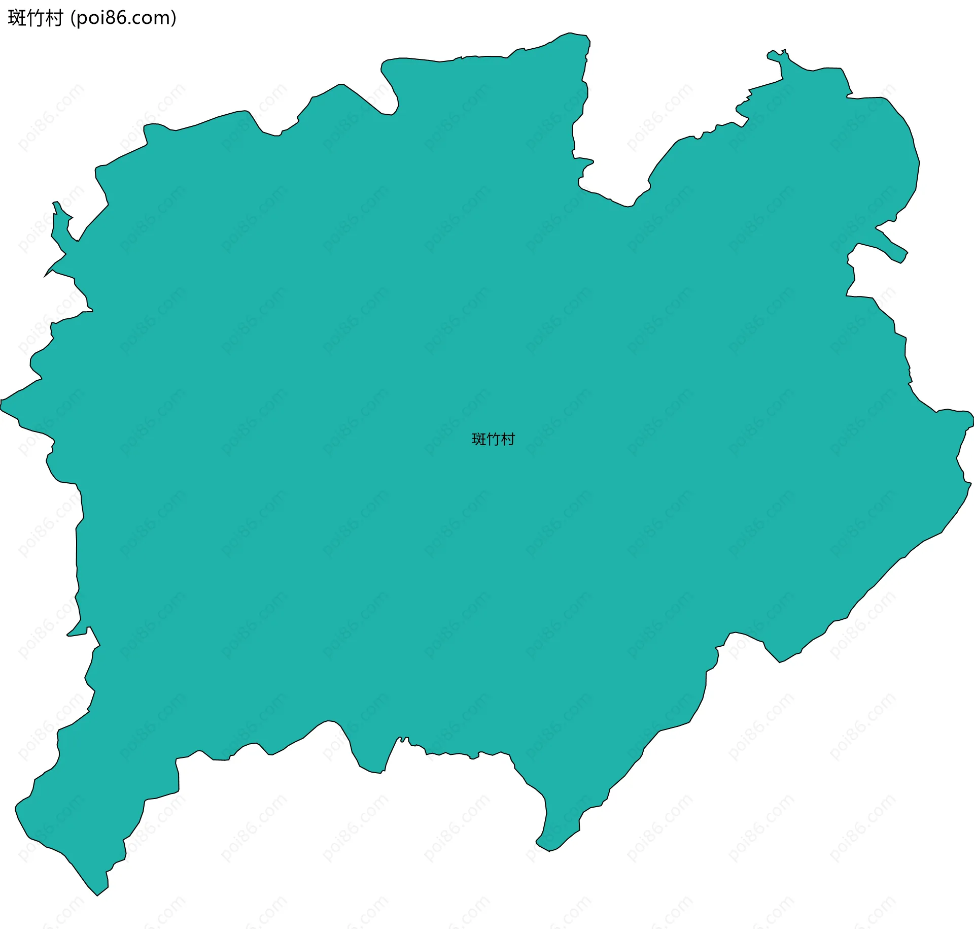 斑竹村边界地图