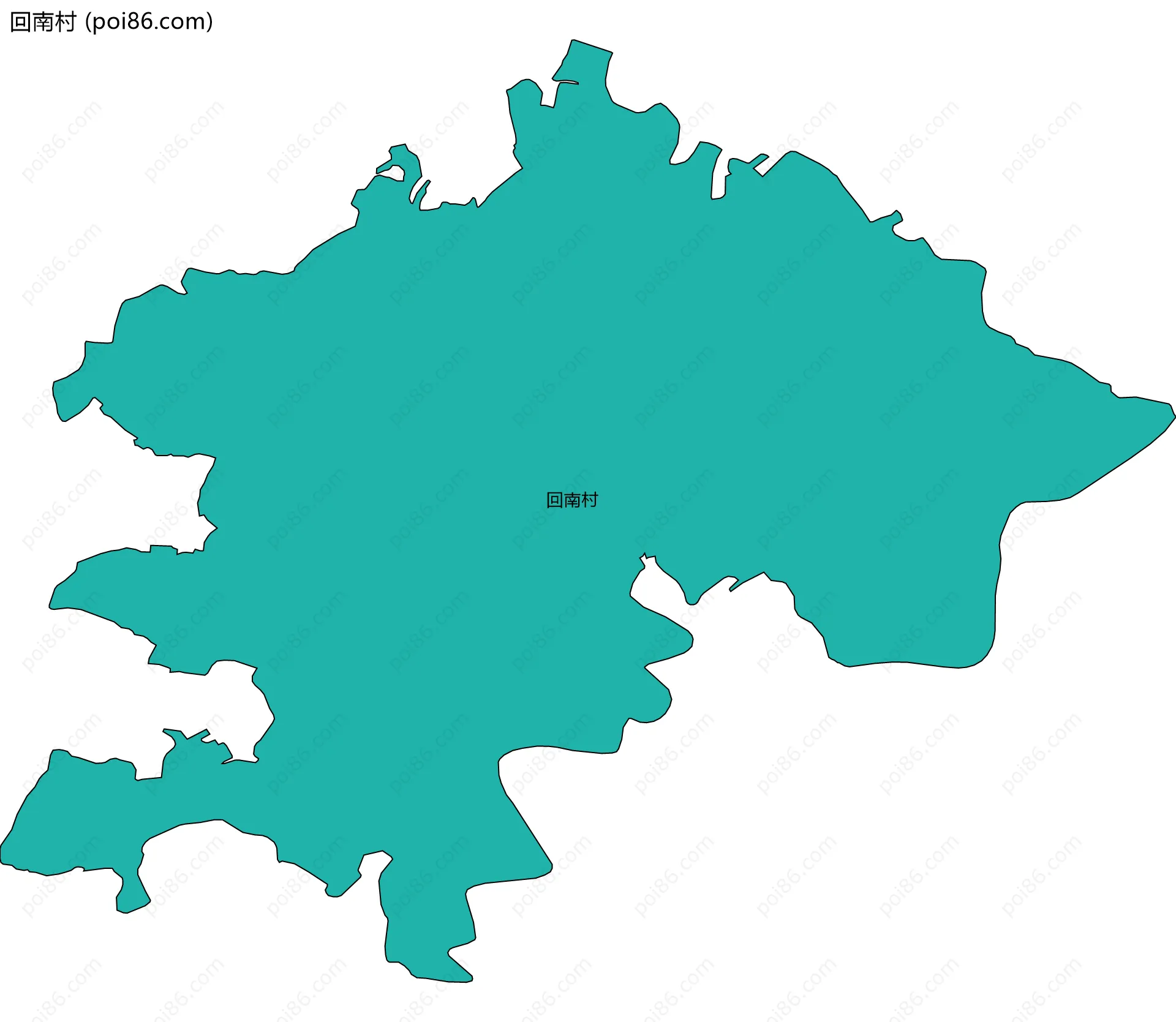 回南村边界地图