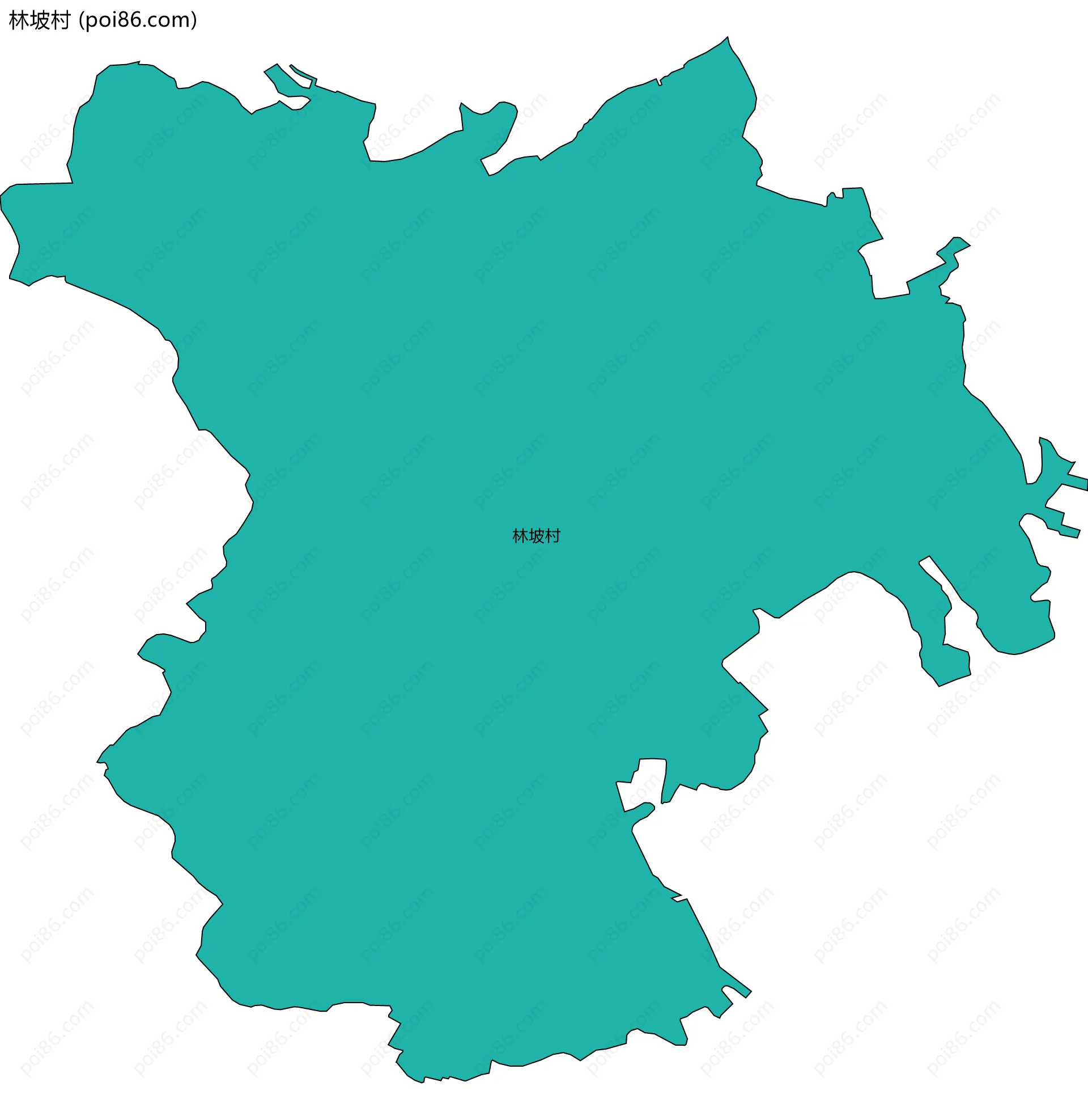 林坡村边界地图