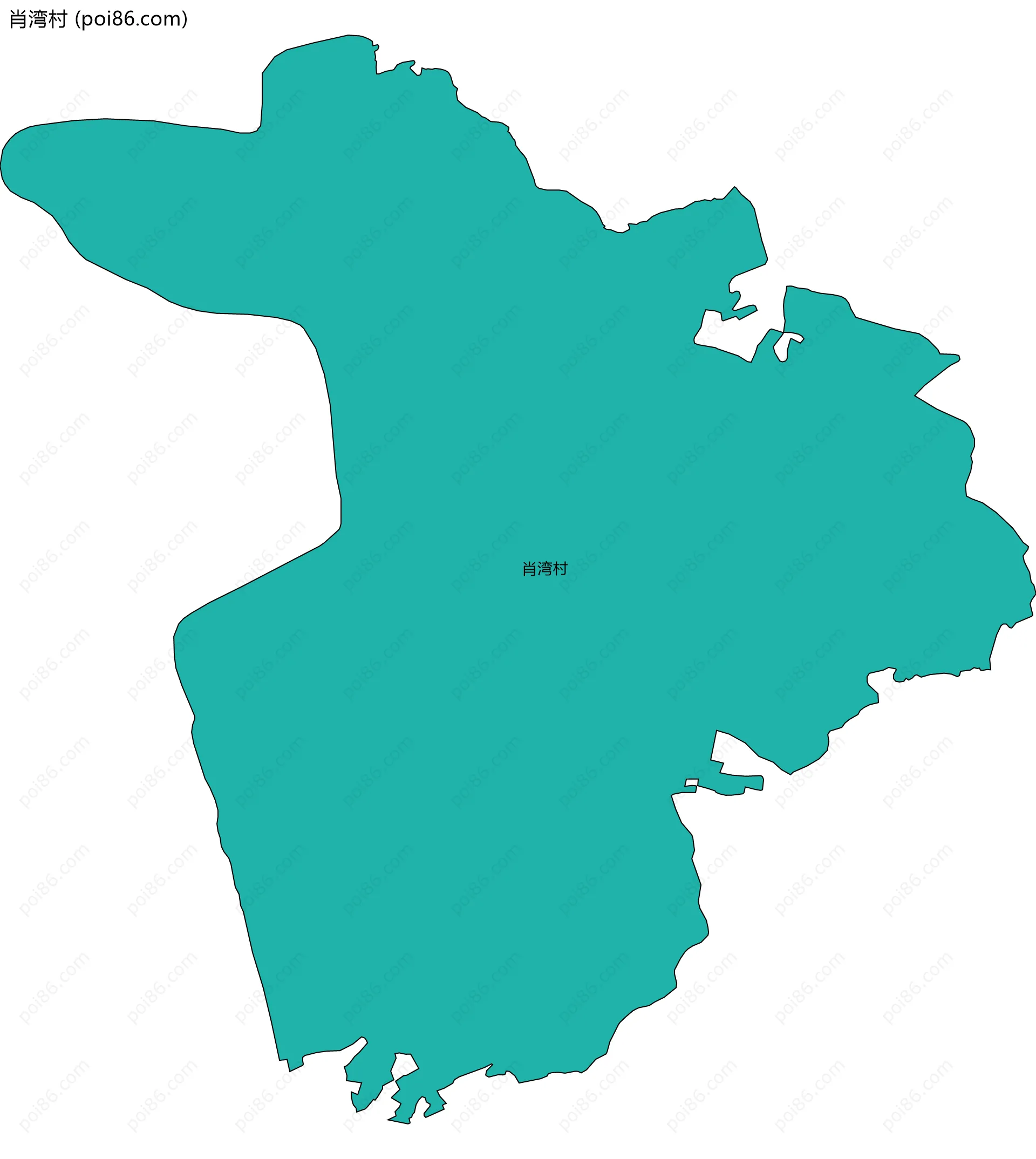 肖湾村边界地图