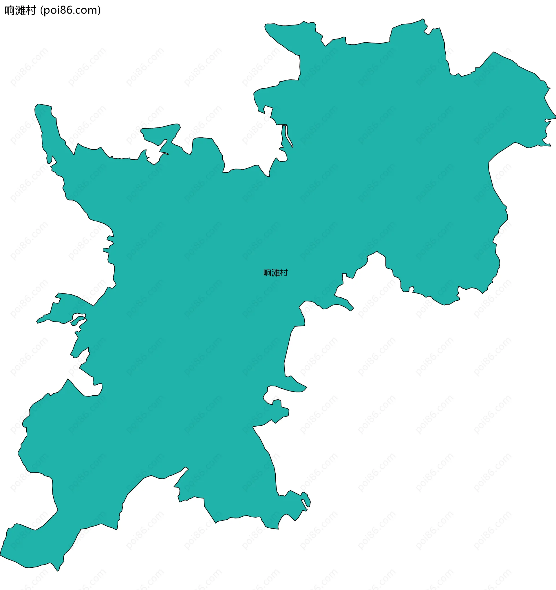 响滩村边界地图