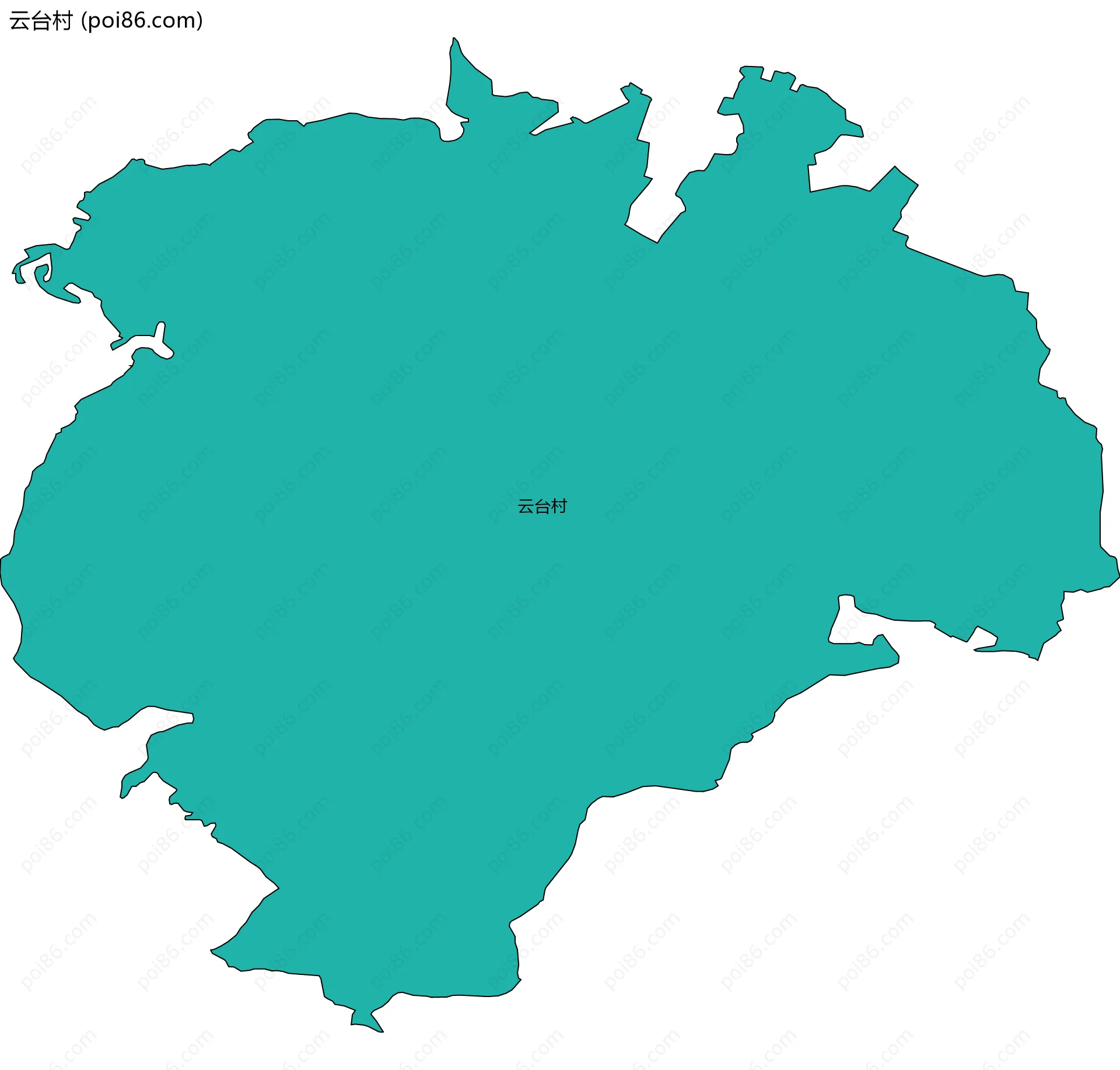 云台村边界地图