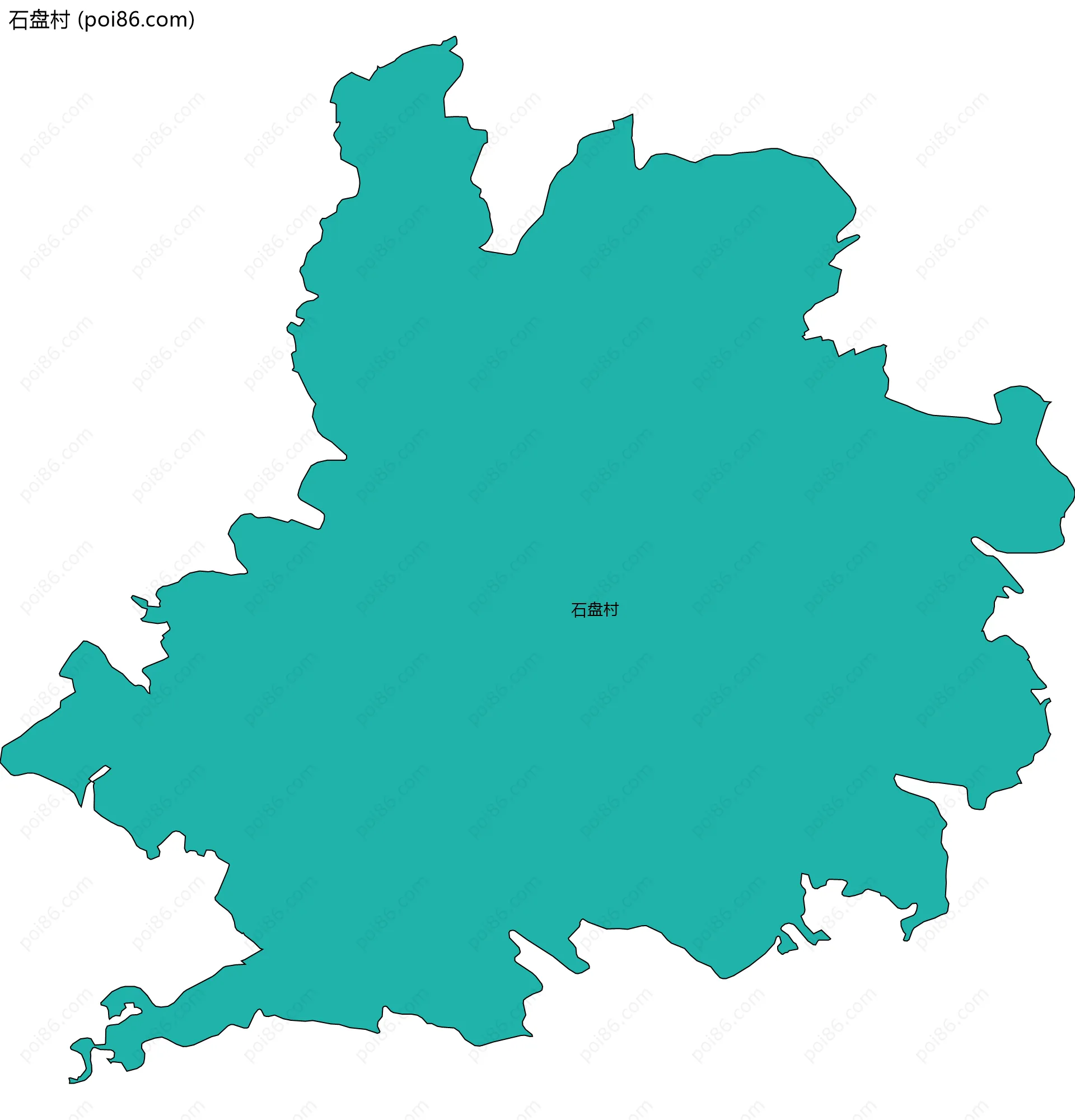 石盘村边界地图