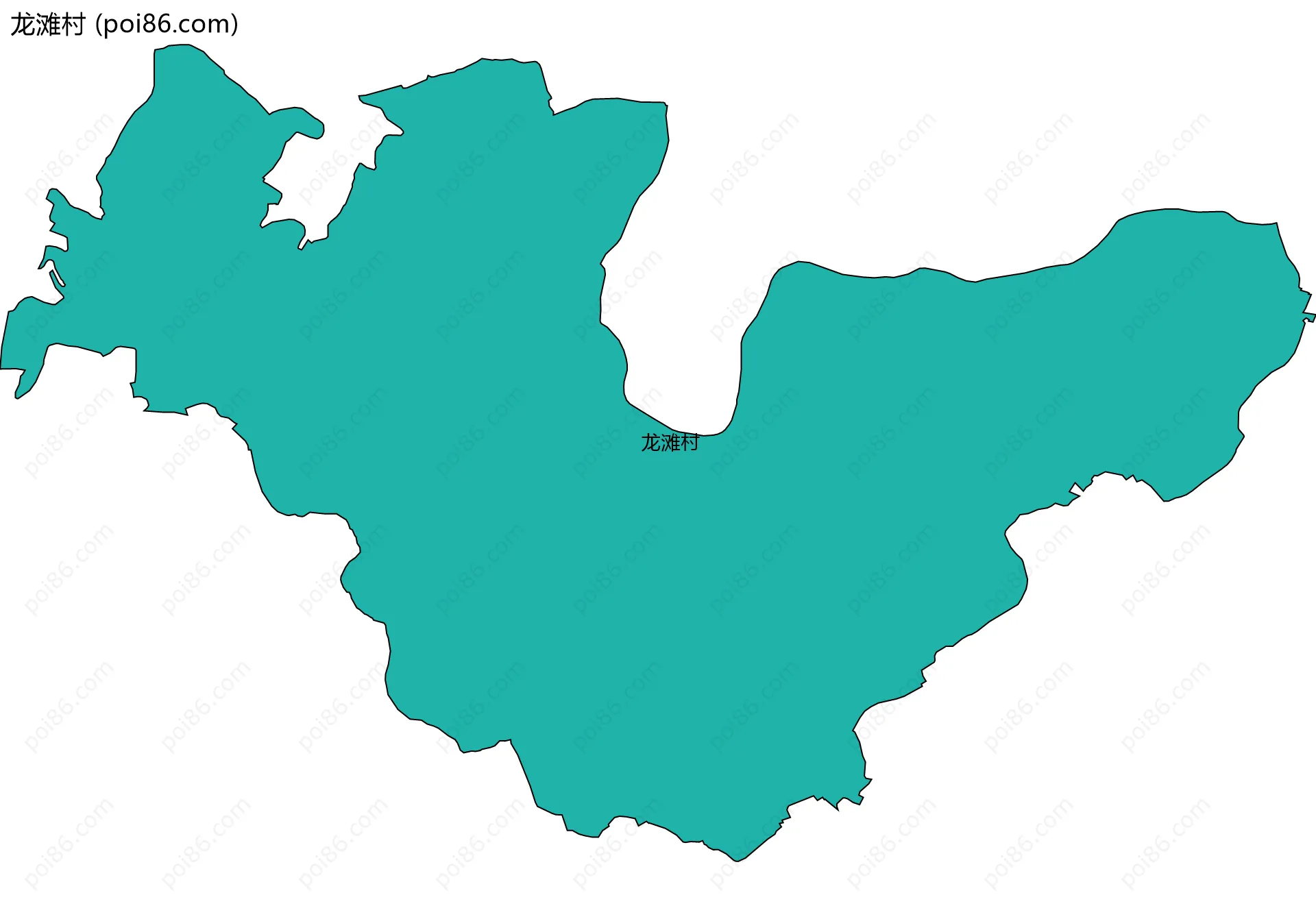 龙滩村边界地图