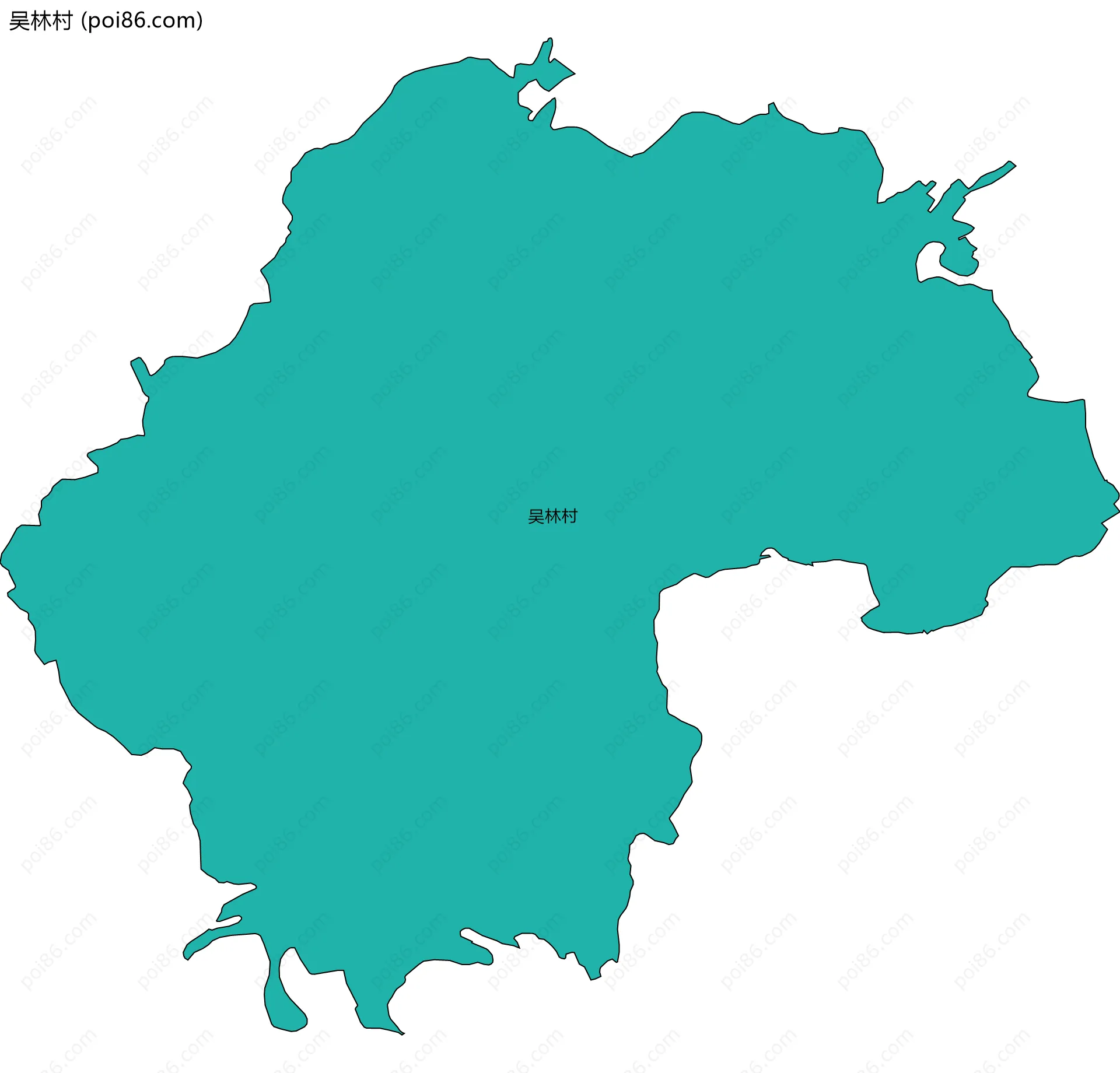 吴林村边界地图