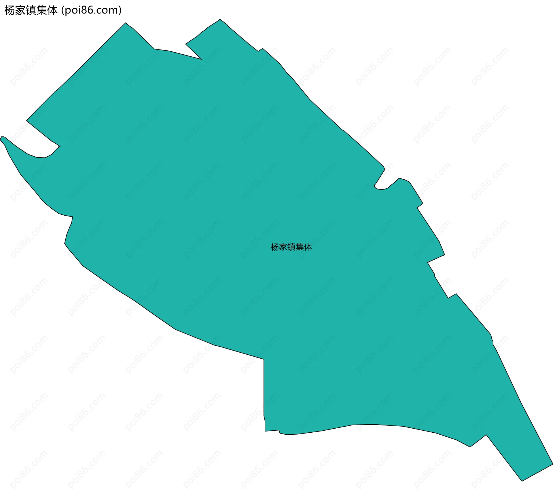 杨家镇集体边界地图