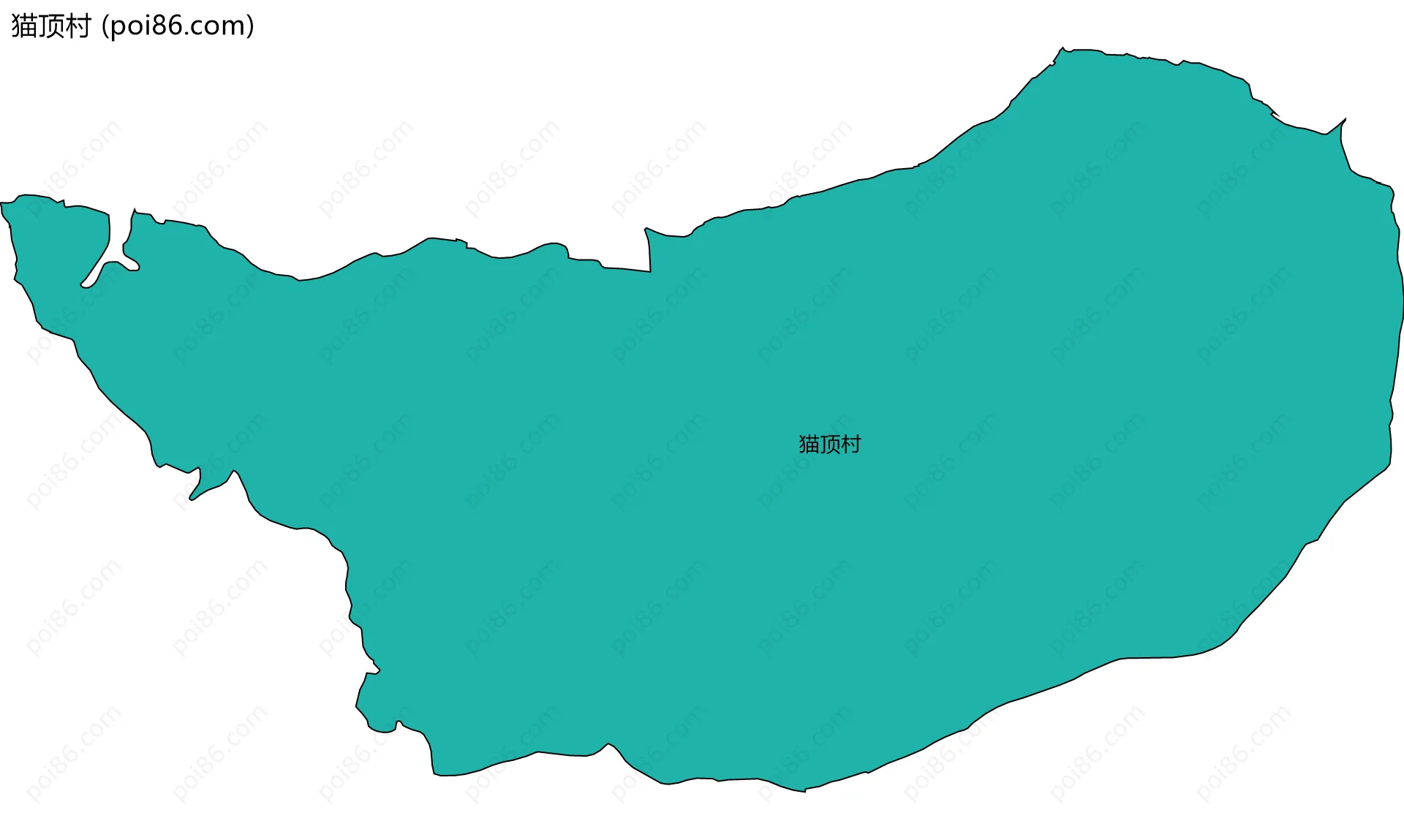 猫顶村边界地图