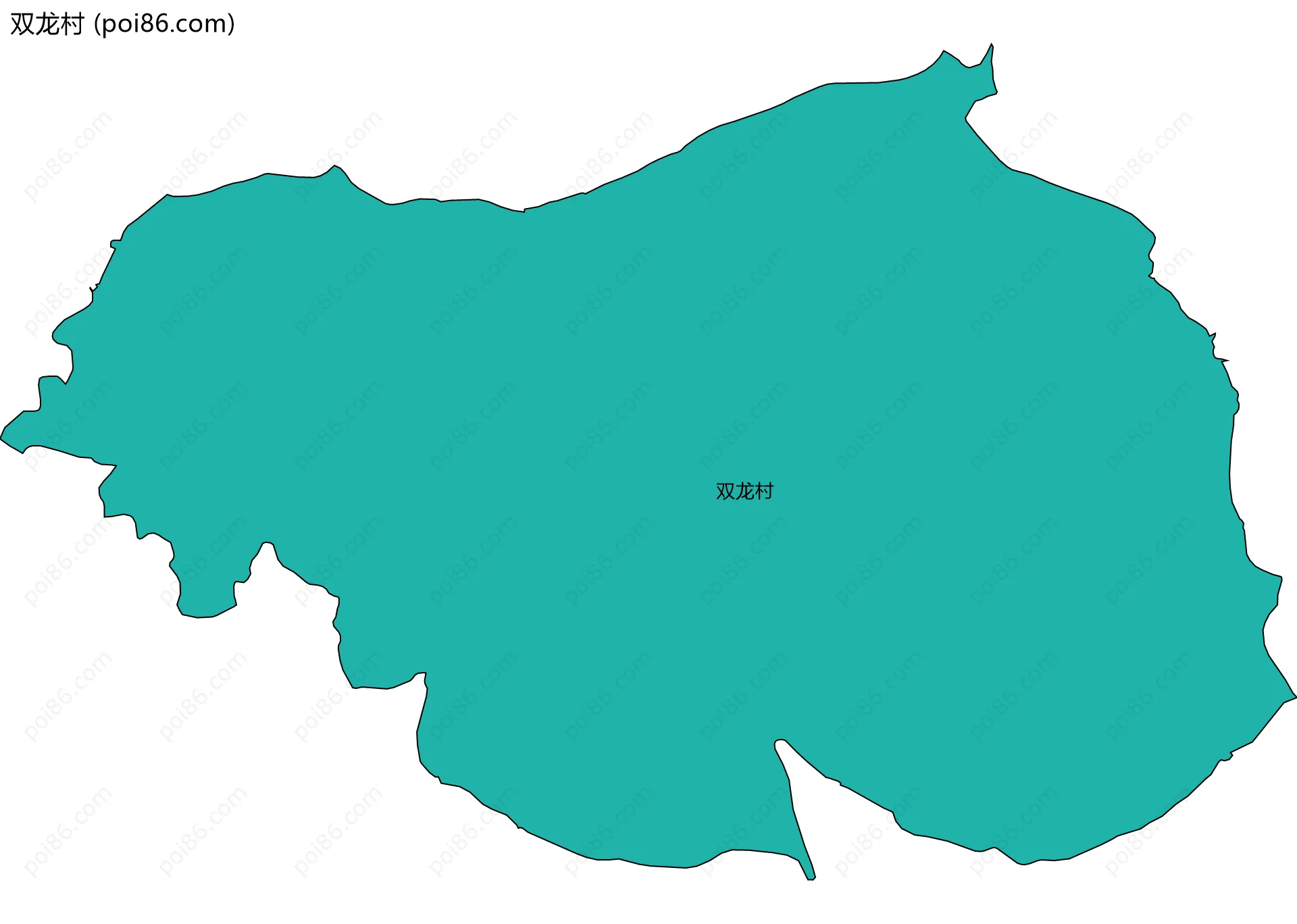 双龙村边界地图