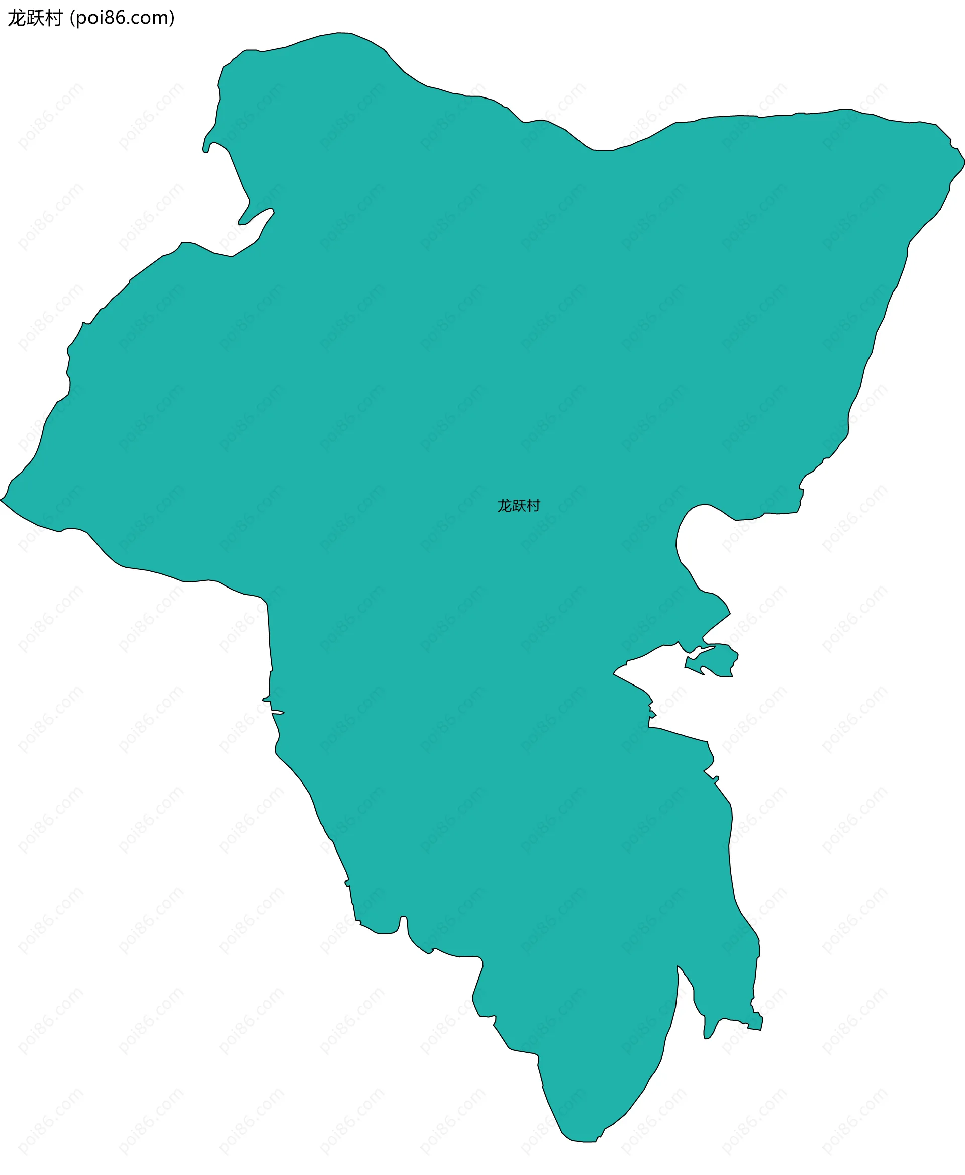 龙跃村边界地图