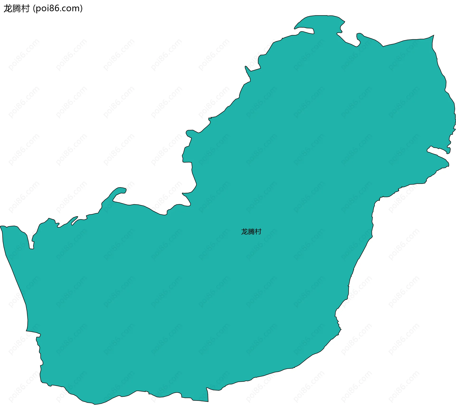龙腾村边界地图