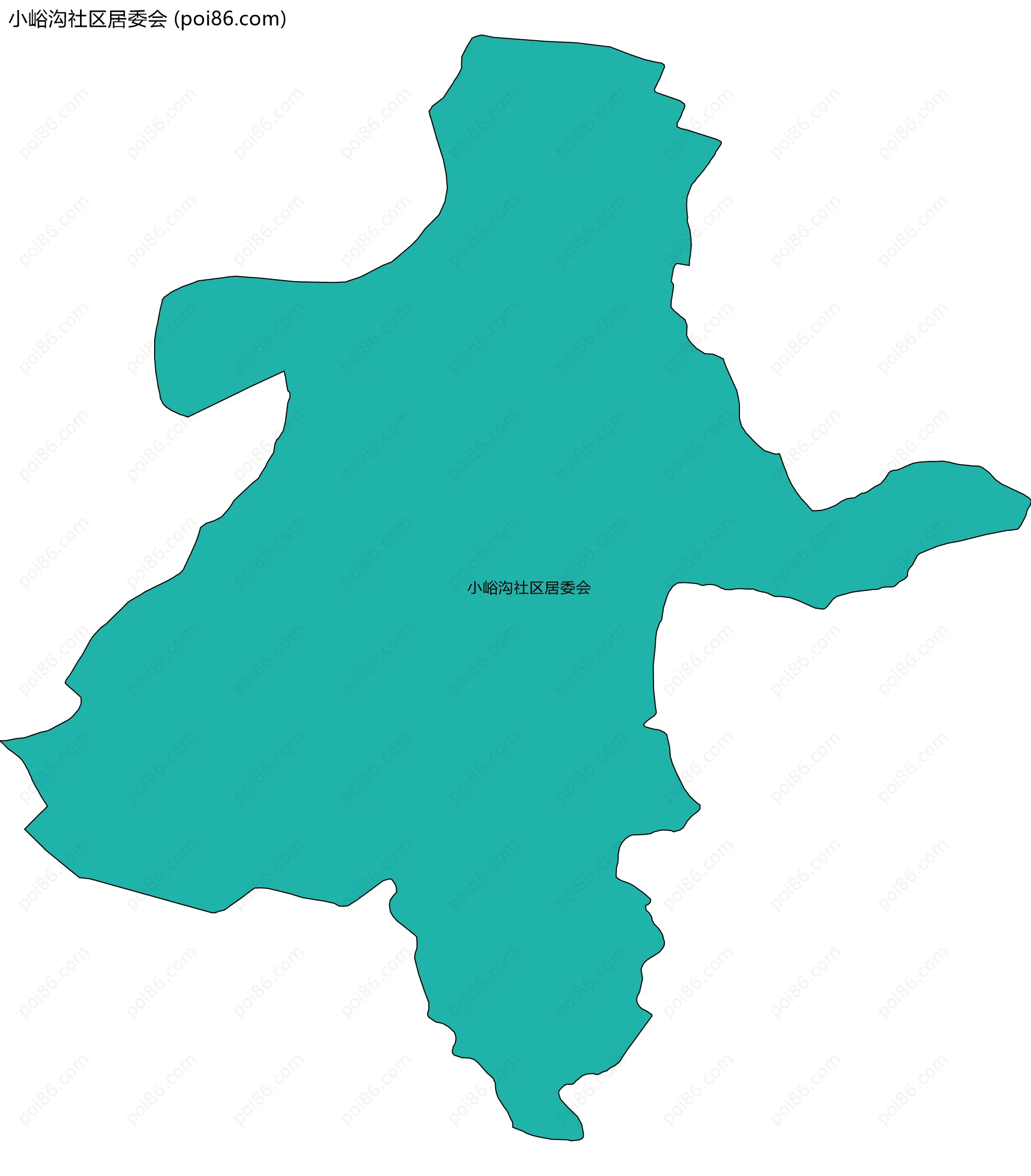 小峪沟社区居委会边界地图