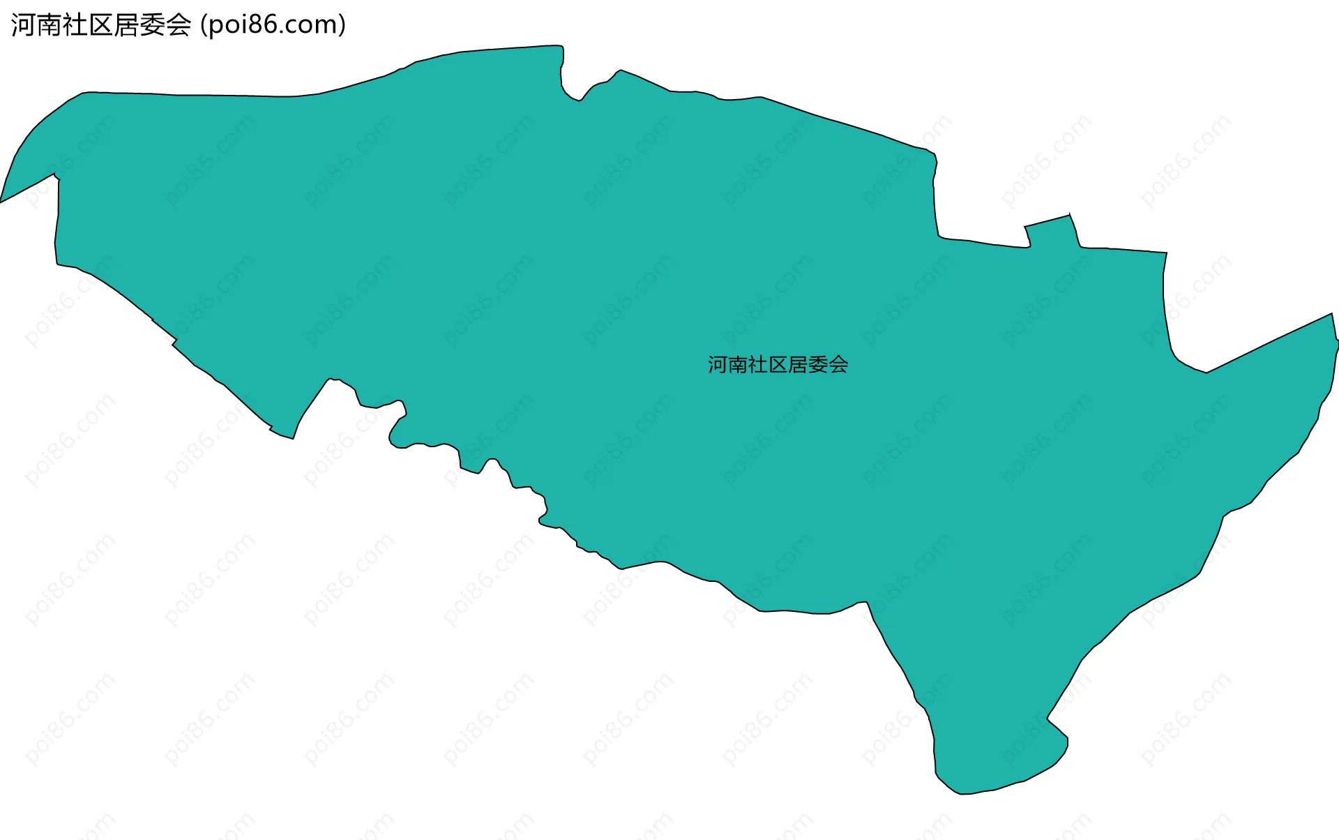 河南社区居委会边界地图