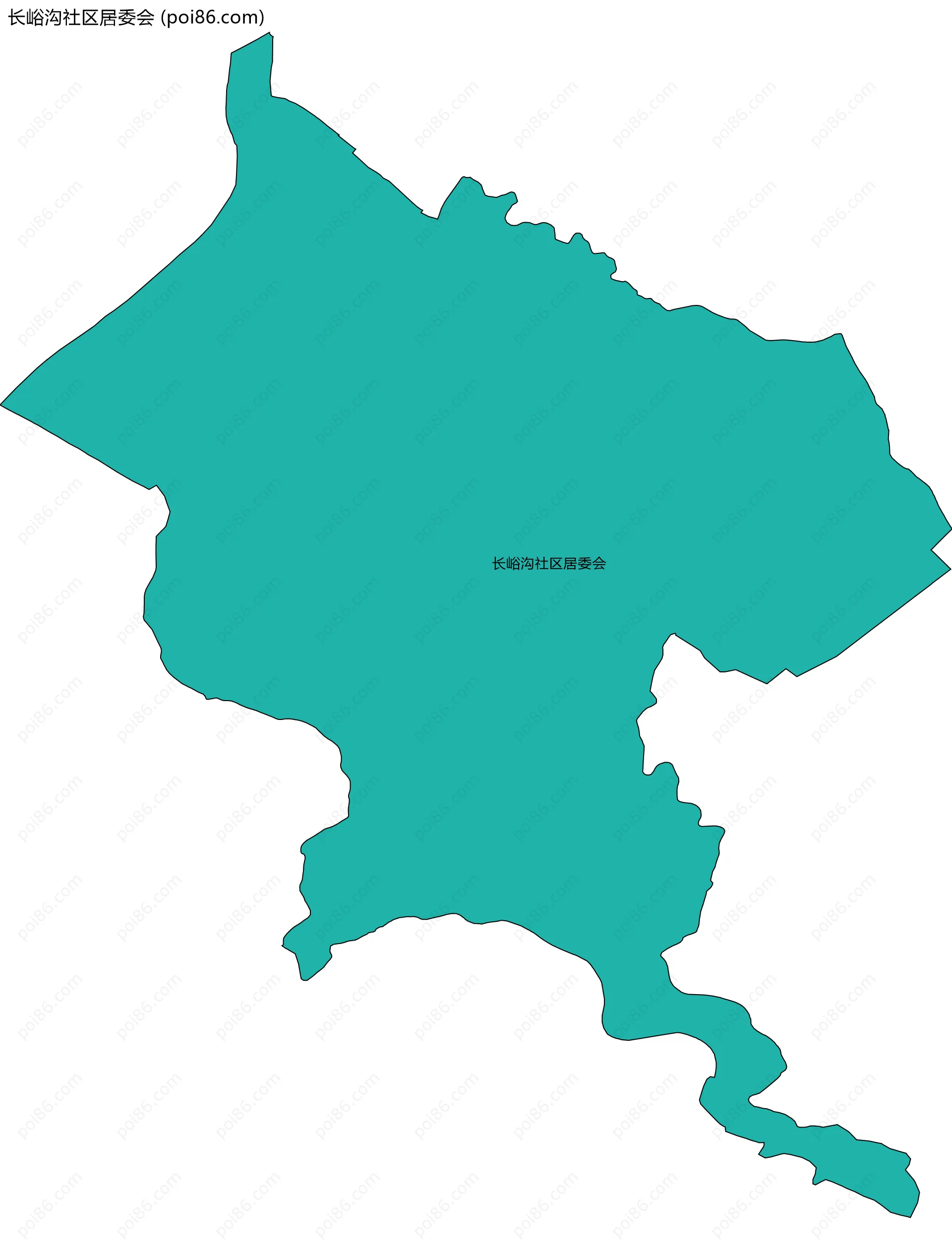 长峪沟社区居委会边界地图