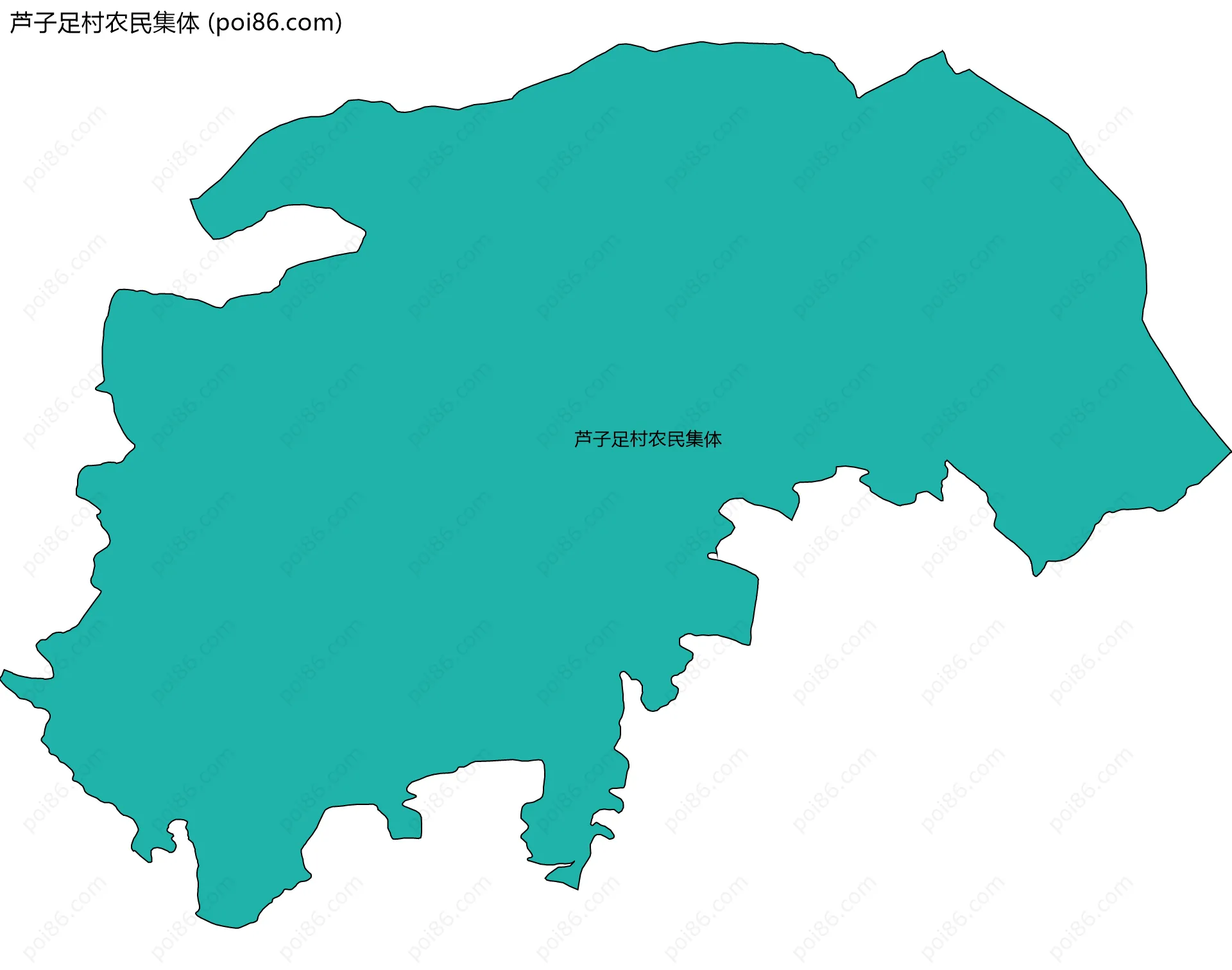 芦子足村农民集体边界地图