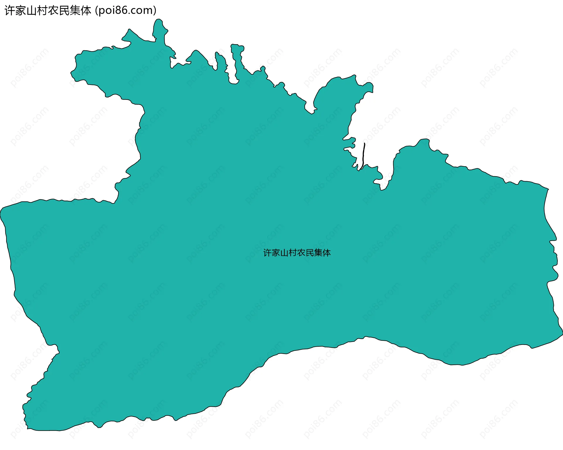 许家山村农民集体边界地图