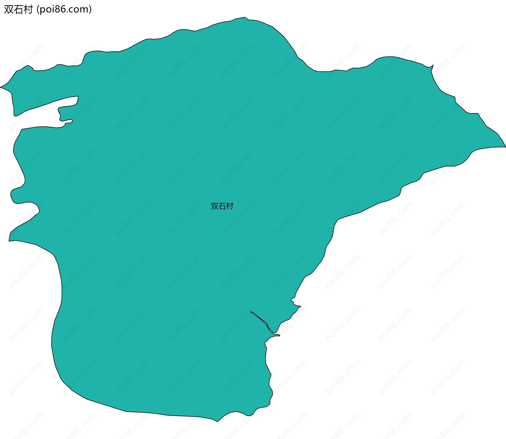 双石村边界地图